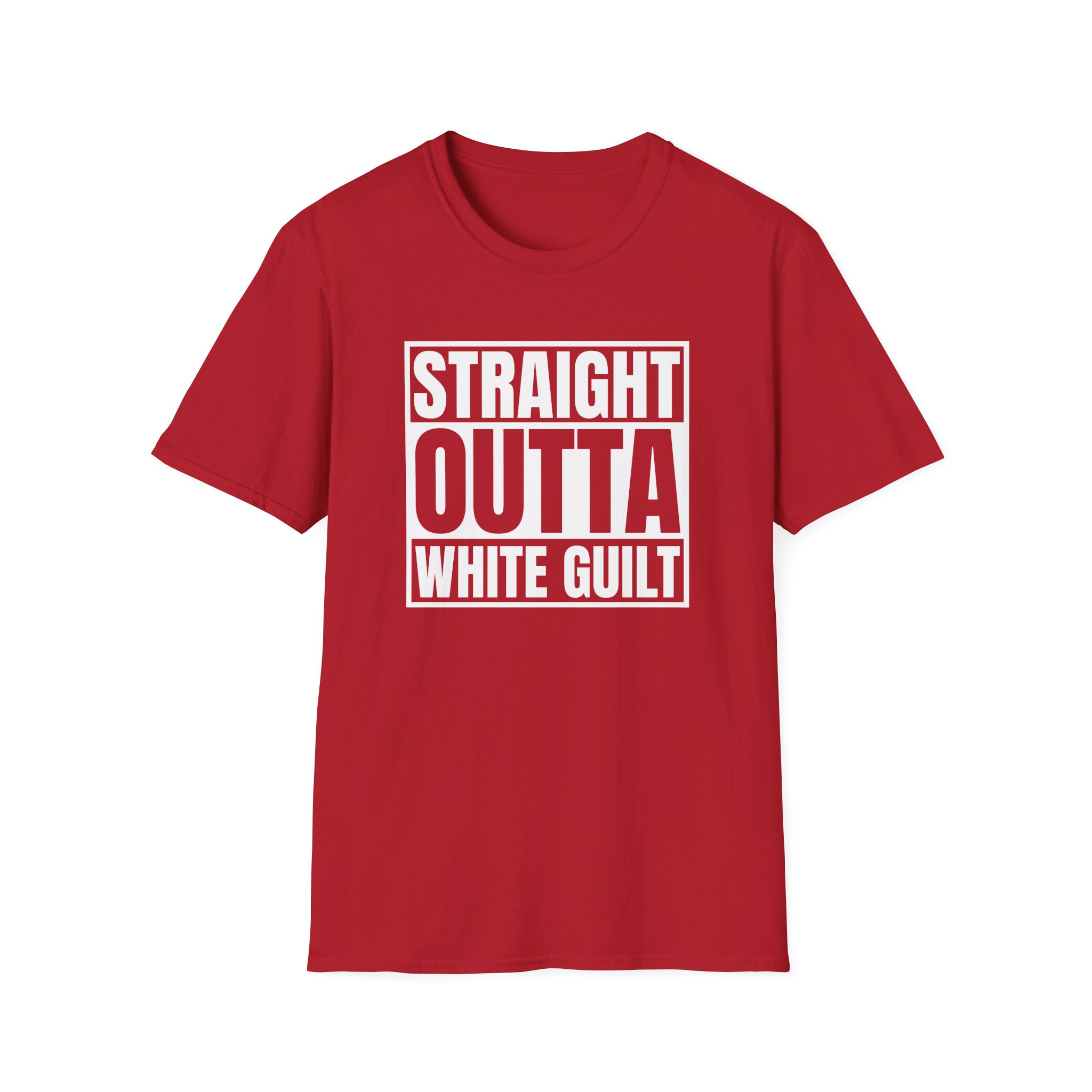Upchurch Straight Outta White Guilt Unisex Softstyle T-Shirt