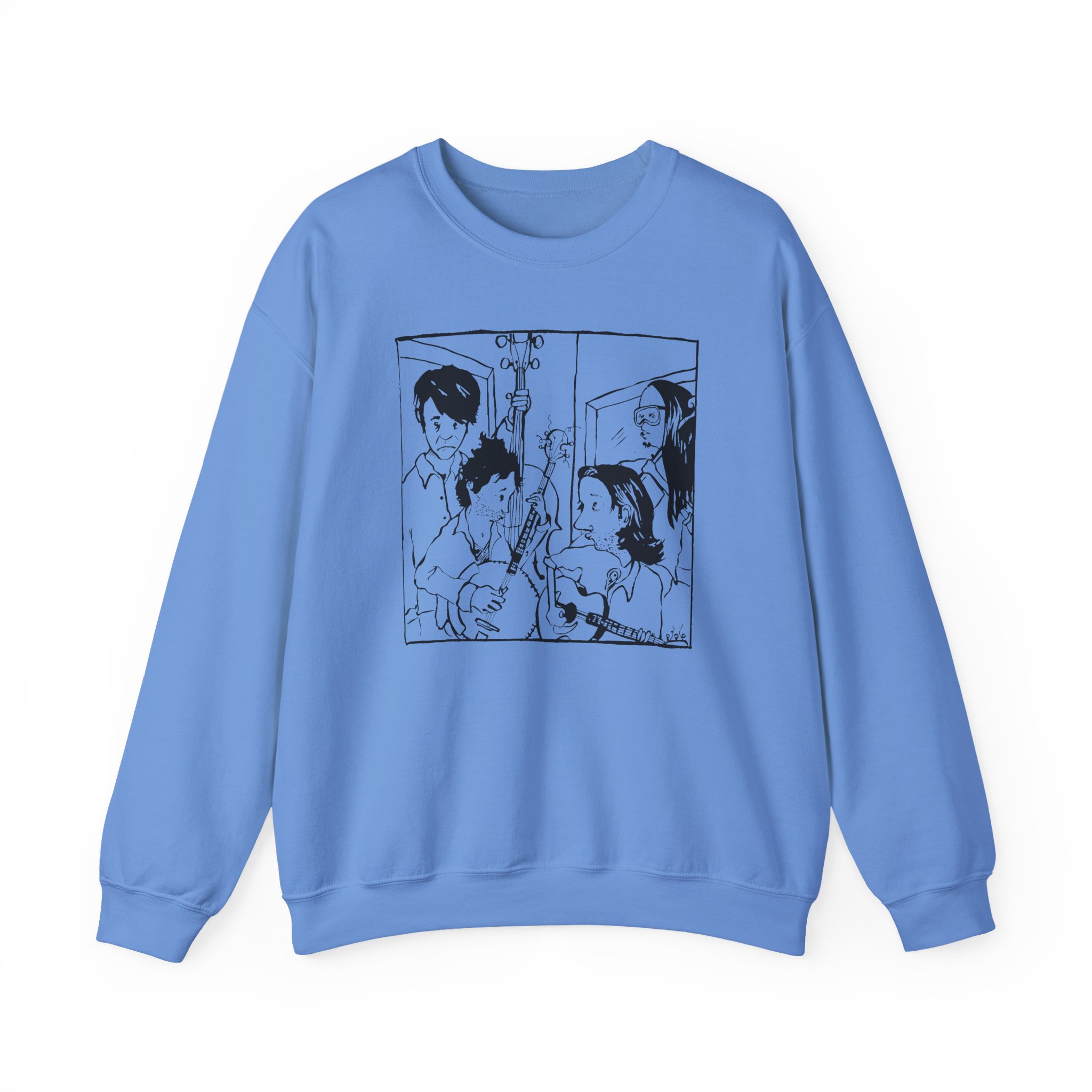 Avett Brothers Seth Drawing Unisex Heavy Blendâ„¢ Crewneck Sweatshirt
