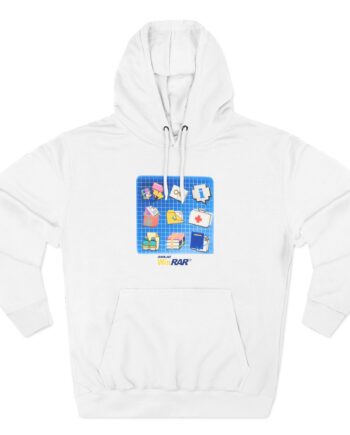 Winrar Software Update Three-Panel Fleece Hoodie