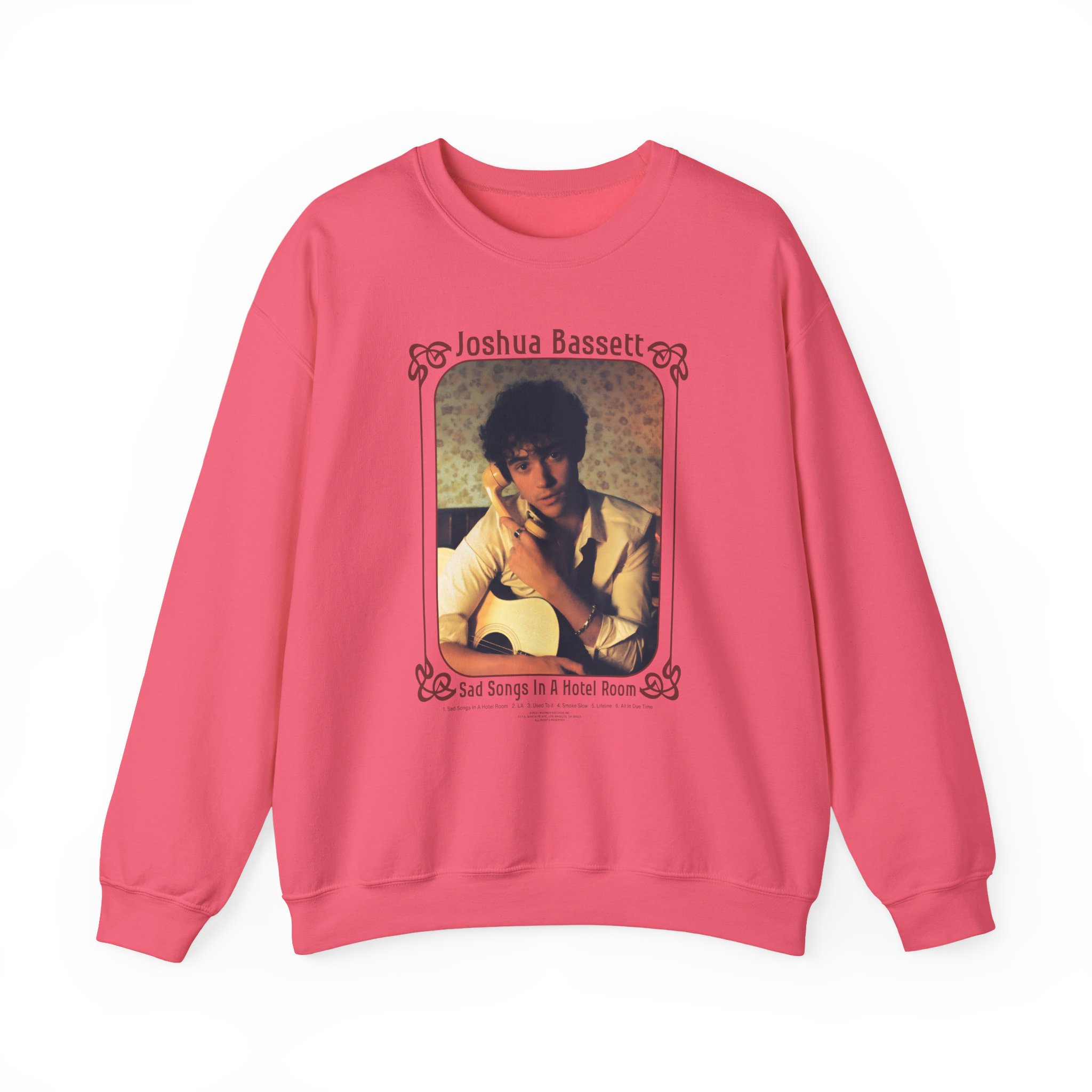 Joshua Bassett Sad Songs Face Unisex Heavy Blendâ„¢ Crewneck Sweatshirt