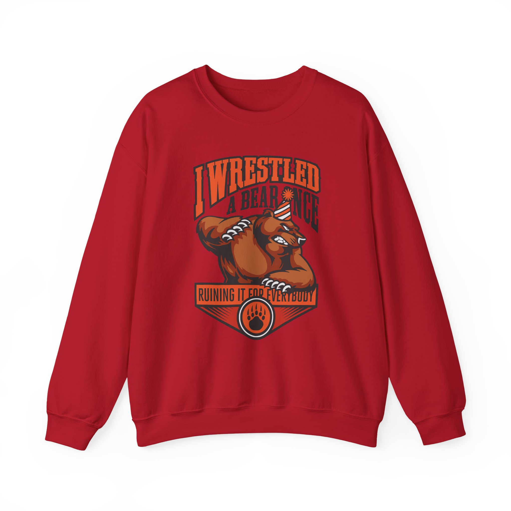 Iwrestledabearonce Unisex Heavy Blendâ„¢ Crewneck Sweatshirt