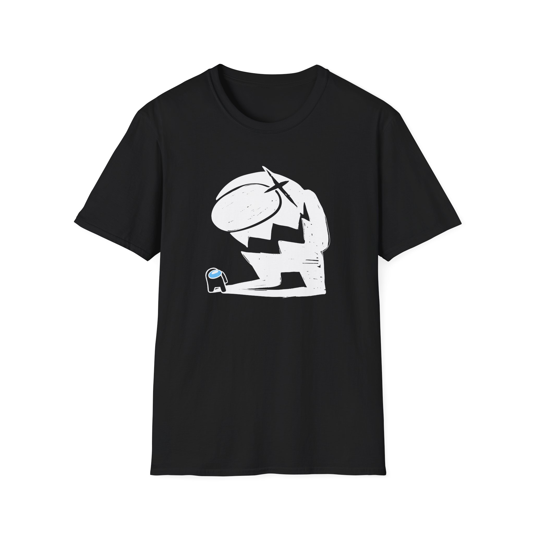 Among Us Impostor Black Shadow Unisex Softstyle T-Shirt