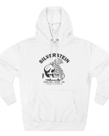 Silverstein Tiger Skull Three-Panel Fleece Hoodie