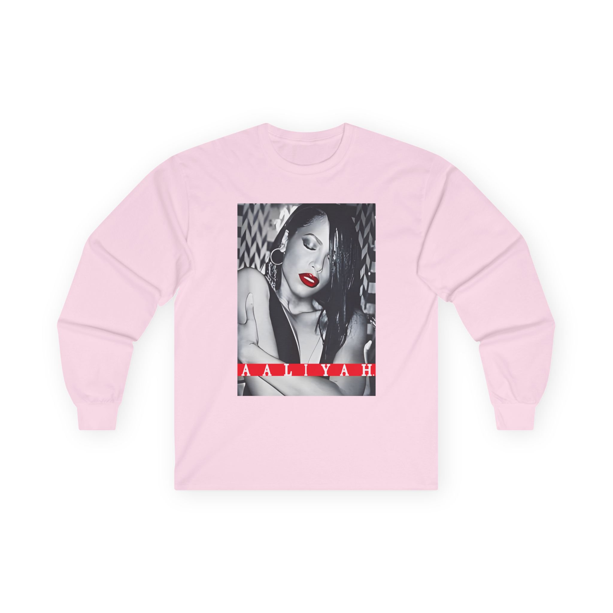 Aaliyah Red Lips Unisex Ultra Cotton Long Sleeve Tee