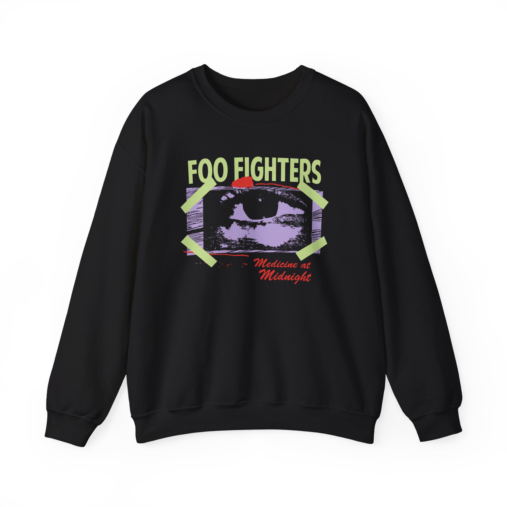 Foo Fighters Medicine at Midnight Eye Tape Unisex Heavy Blendâ„¢ Crewneck Sweatshirt