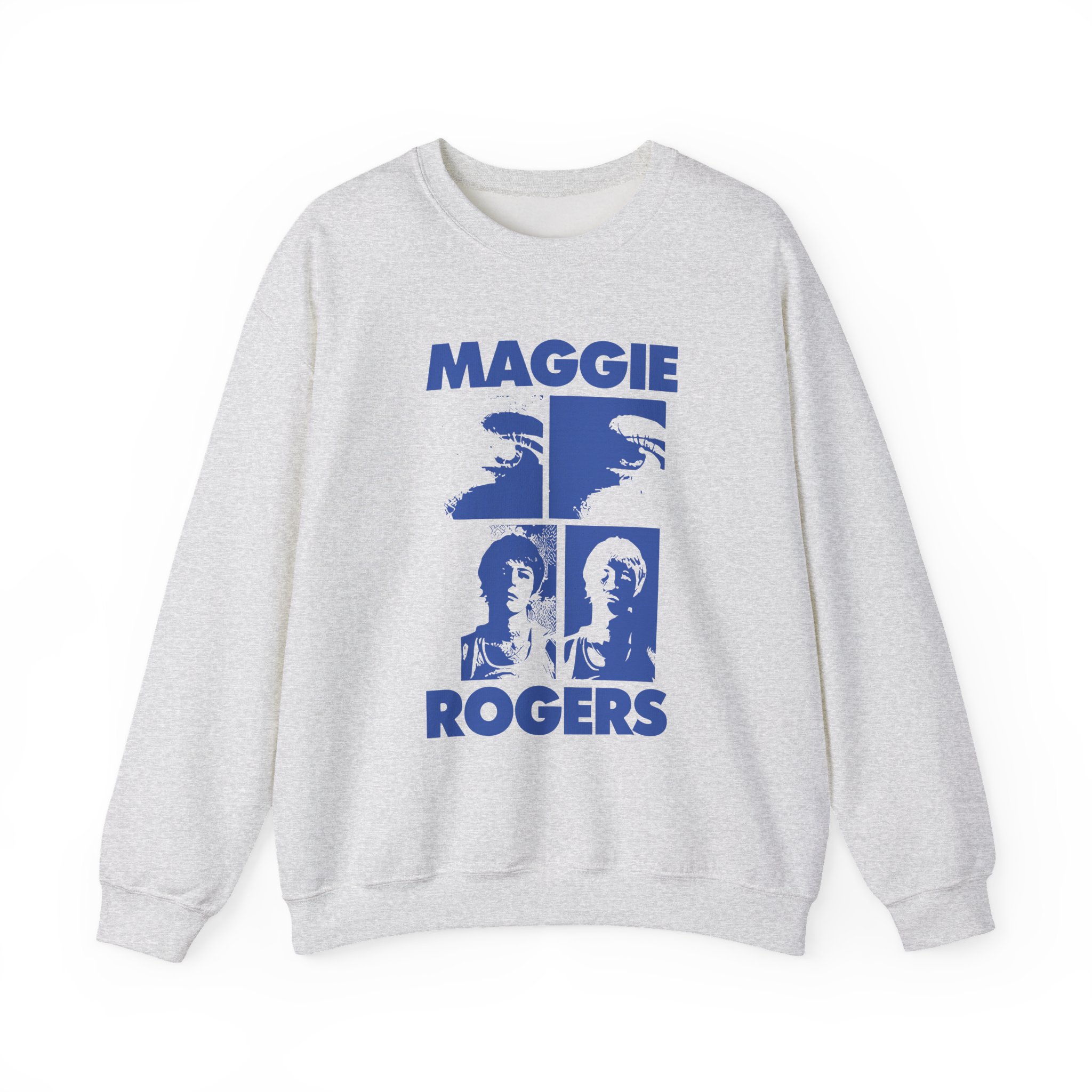 Maggie Rogers Mustard Grid Unisex Heavy Blendâ„¢ Crewneck Sweatshirt