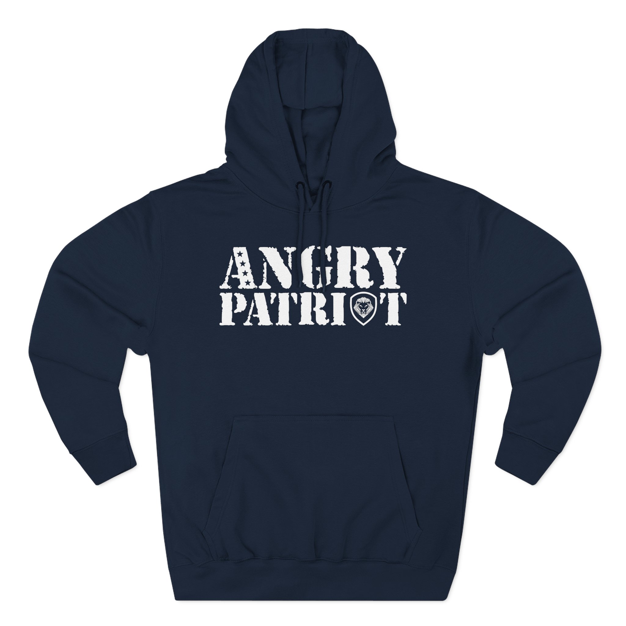 Valuetainment Angry Patriot Three-Panel Fleece Hoodie