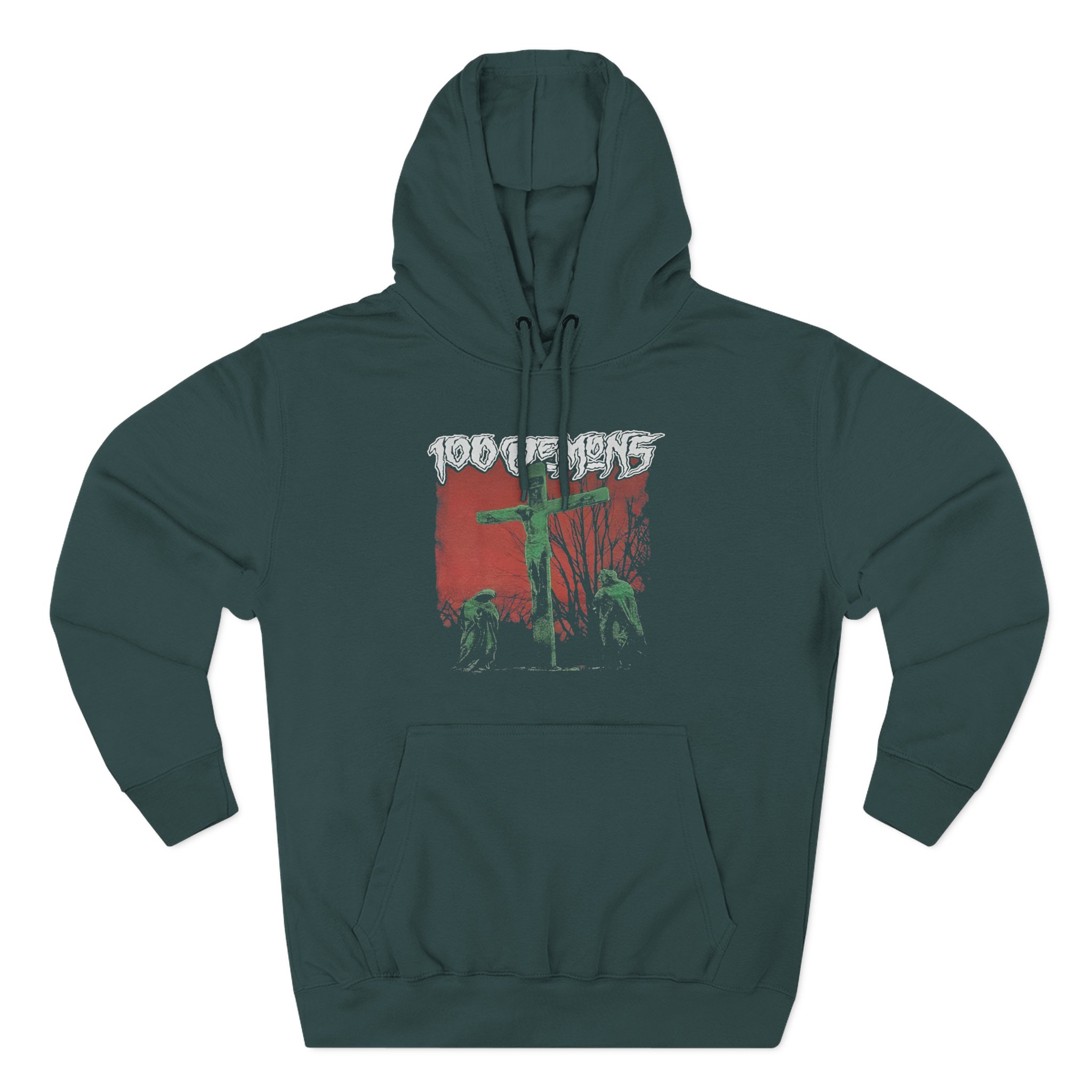 100 Demons Three-Panel Fleece Hoodie