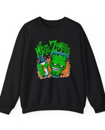 White Zombie Frank N' Booze Unisex Heavy Blend™ Crewneck Sweatshirt