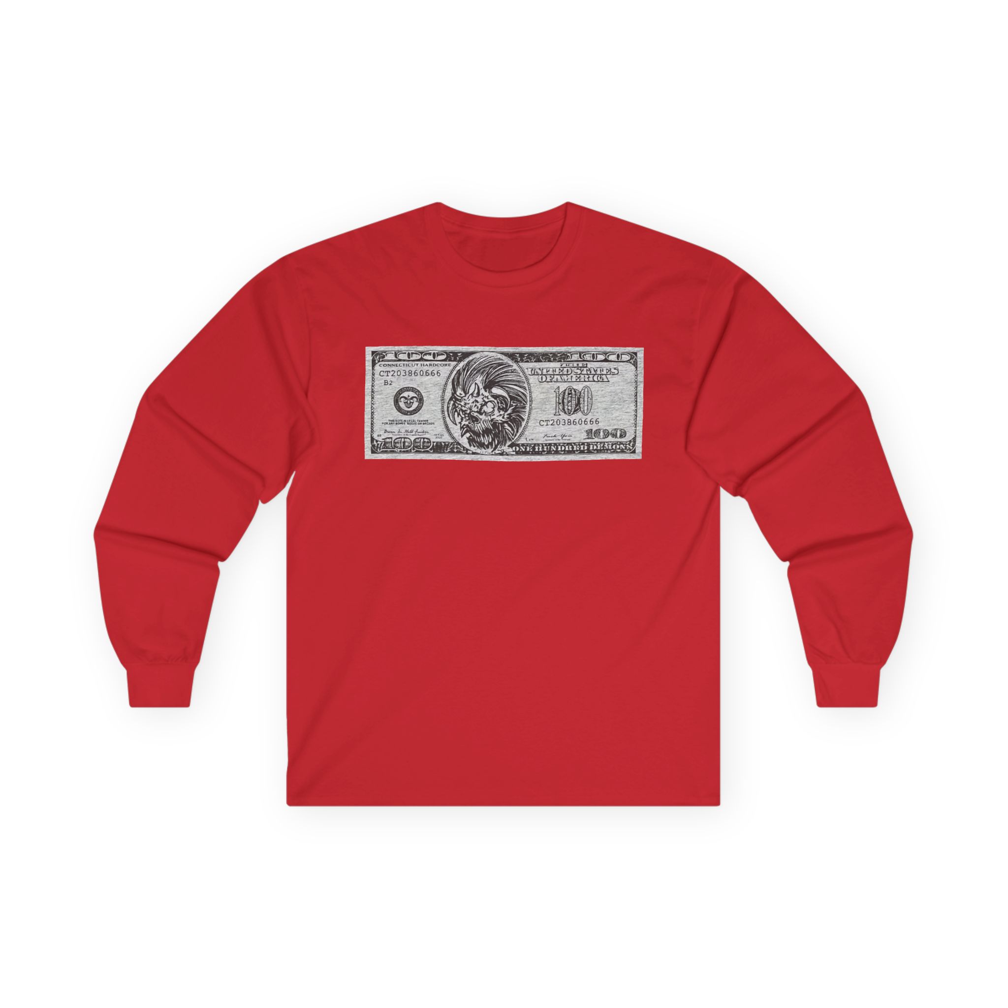 100 Demons Connecticut Hardcore Unisex Ultra Cotton Long Sleeve Tee