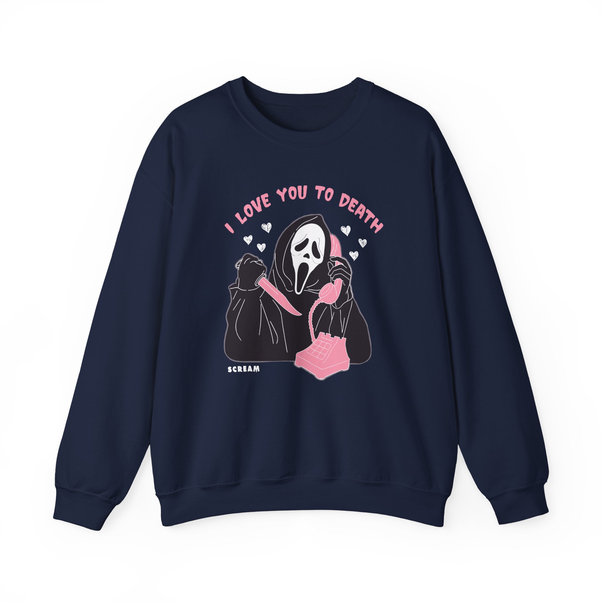 Ghostface Love You To Death Unisex Heavy Blendâ„¢ Crewneck Sweatshirt
