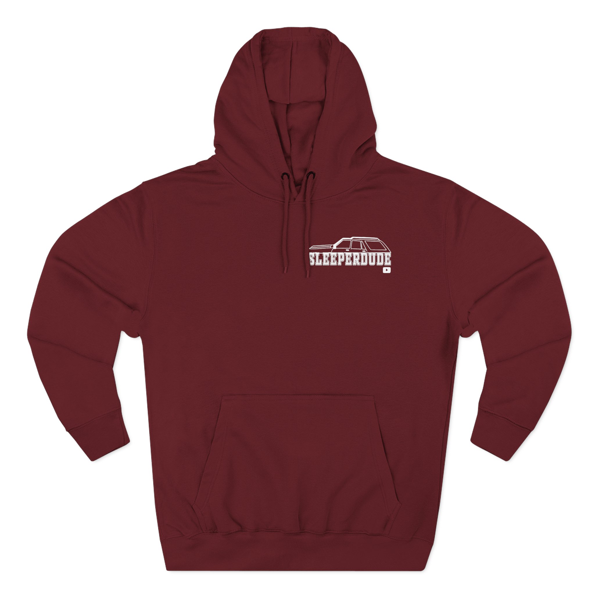 Sleeperdude It'sjust a Little Whiskey Dent on Back Three-Panel Fleece Hoodie