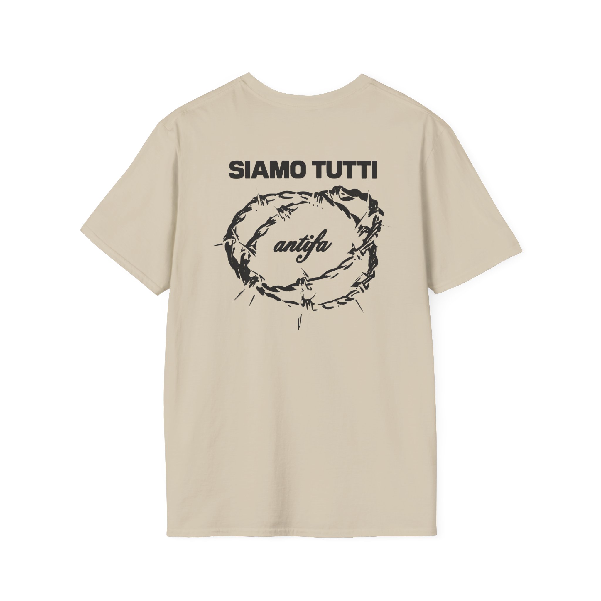 Disarstar Siamo Tutti Antifa Unisex Softstyle T-Shirt