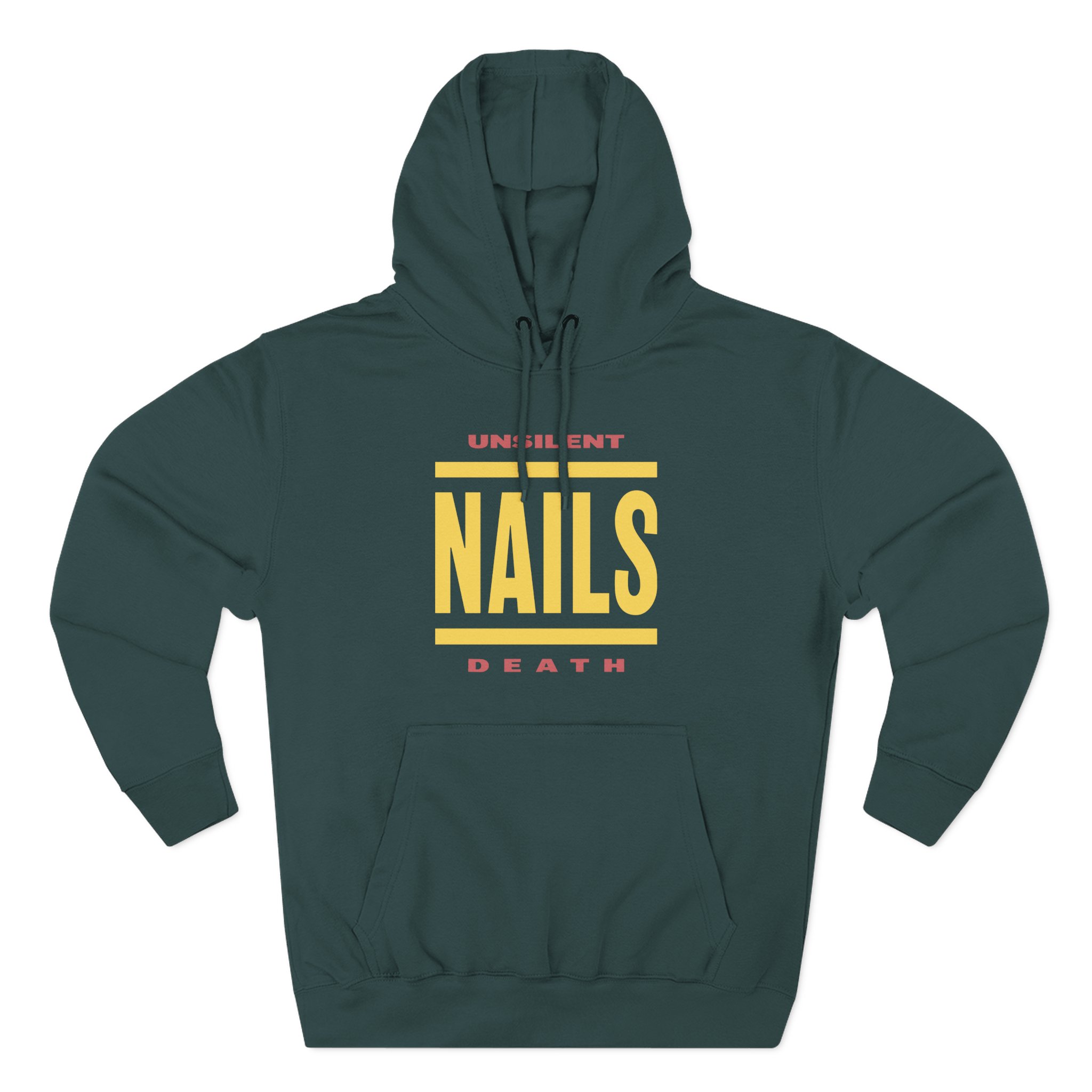 Nails Bold Lines Three-Panel Fleece Hoodie