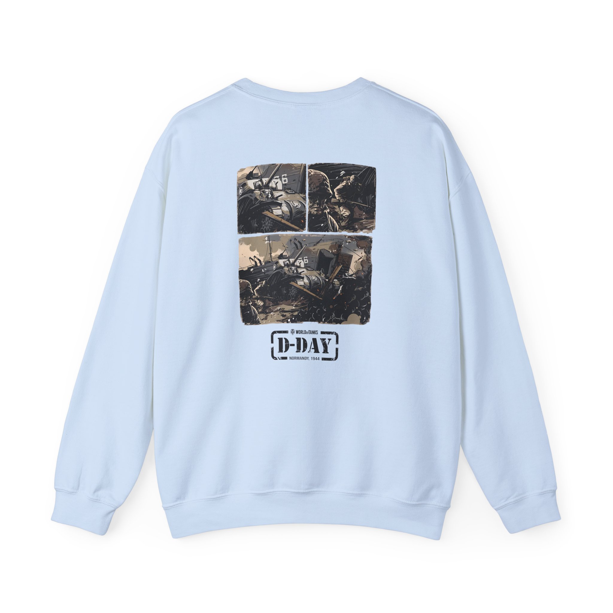 World of Tank Wot D-day Fury Storm Unisex Heavy Blendâ„¢ Crewneck Sweatshirt