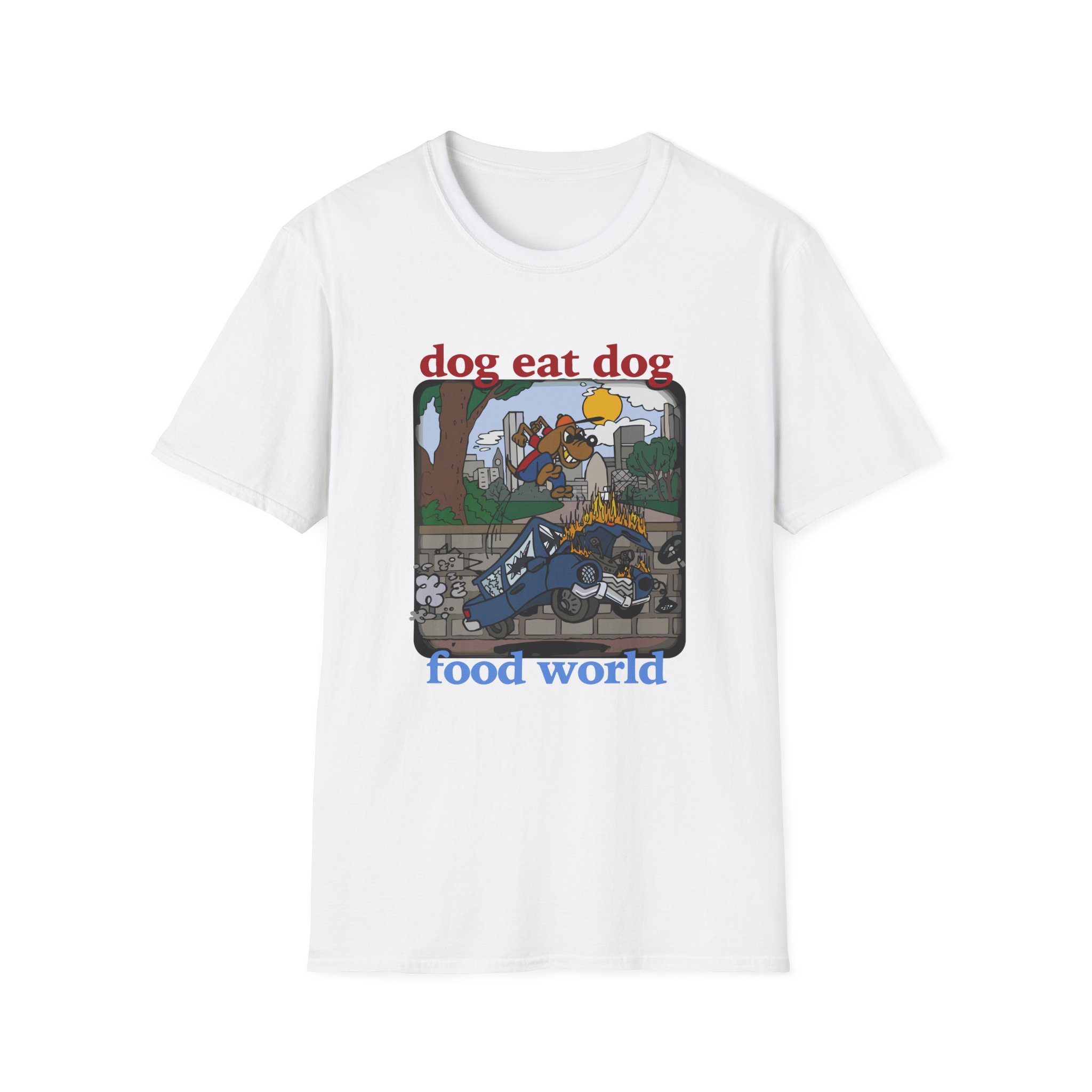 Niko B Cartoon Dog Unisex Softstyle T-shirt