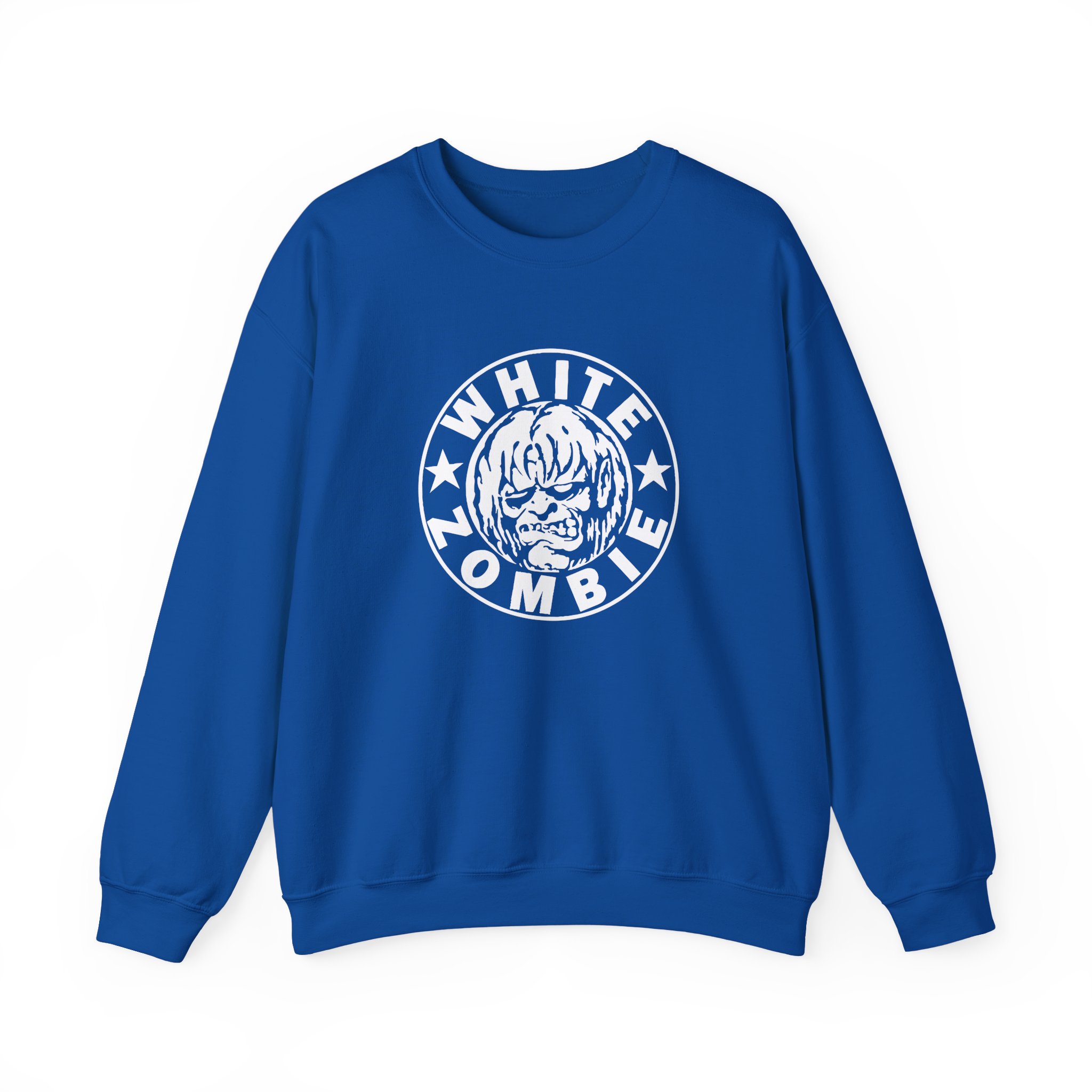 White Zombie Circle Logo Unisex Heavy Blendâ„¢ Crewneck Sweatshirt