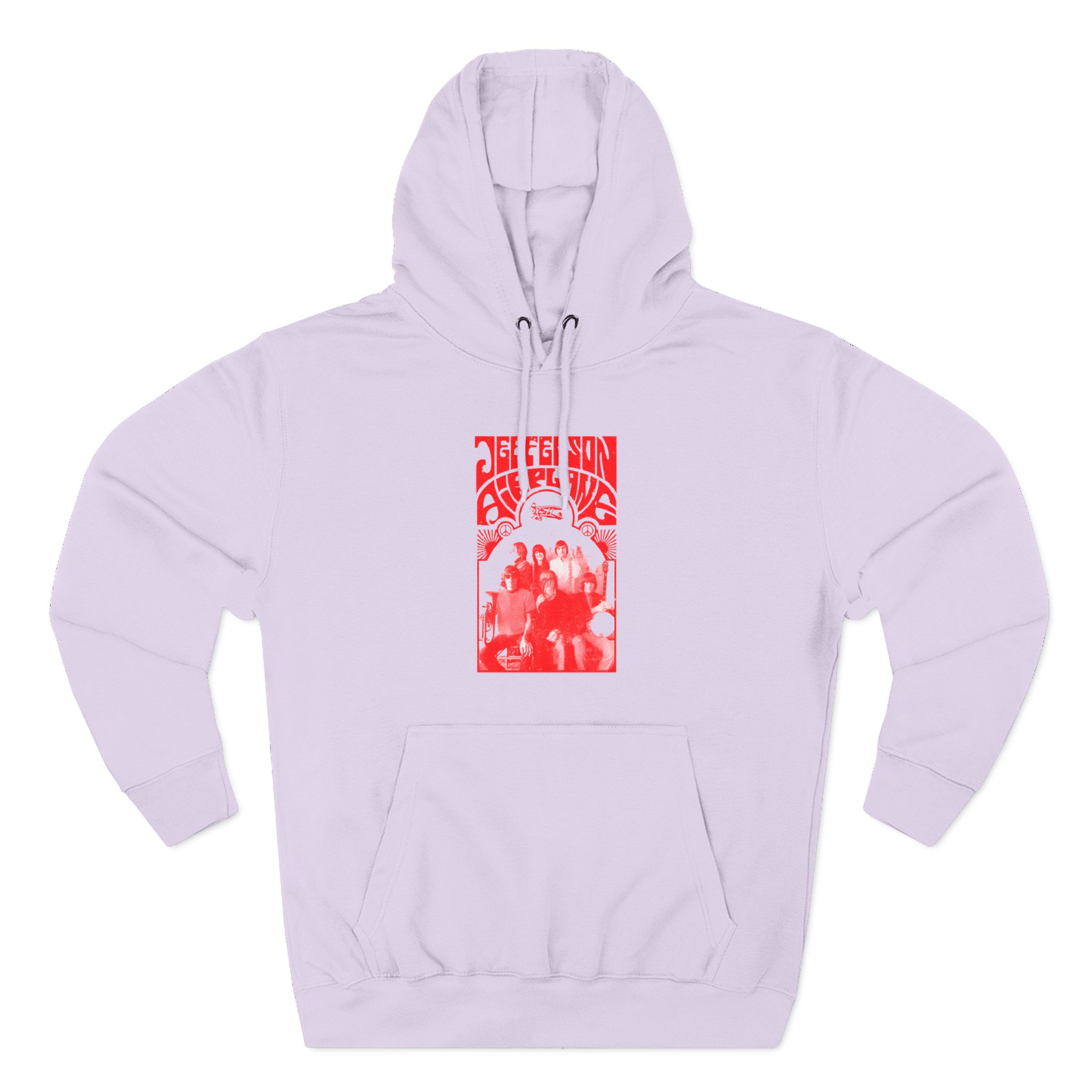 Jefferson Airplane Band Photo Three-Panel Fleece Hoodie