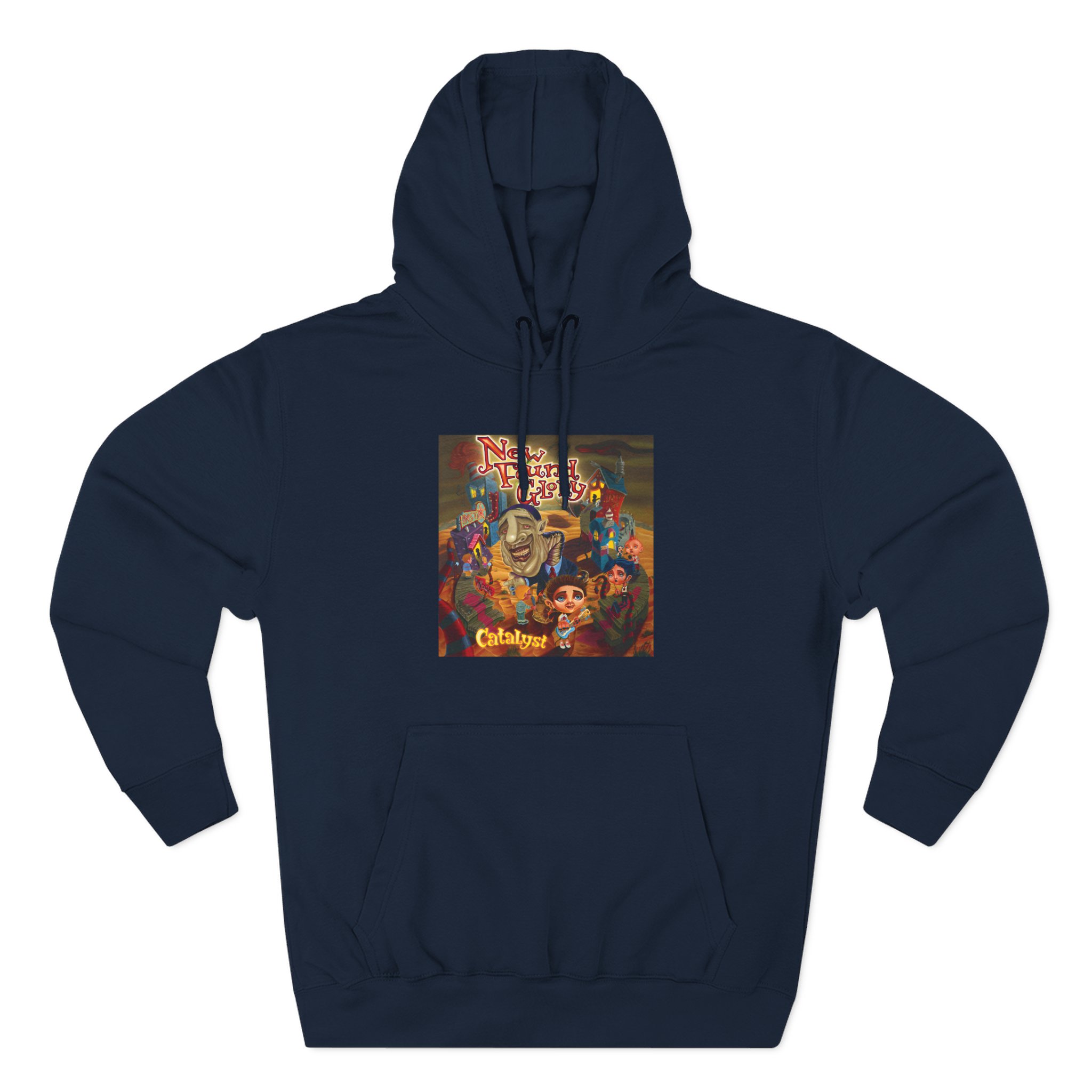 New Found Glory Catalyst Album Cover Three-Panel Fleece Hoodie
