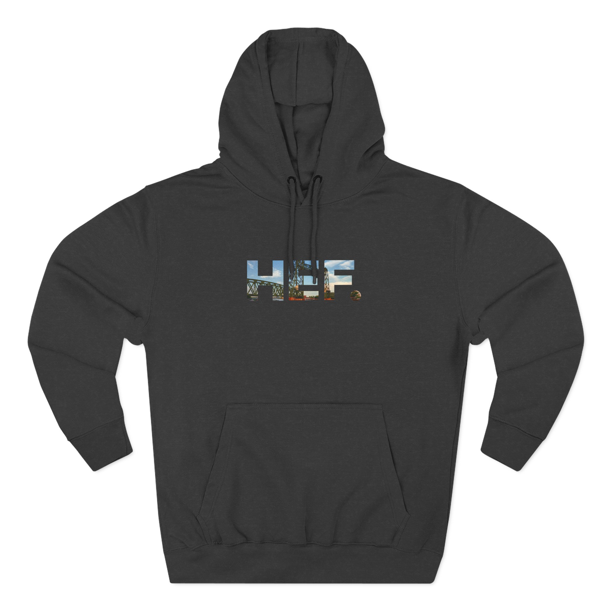 Hef Three-Panel Fleece Hoodie