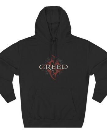 Creed Tribal Red Three-Panel Fleece Hoodie