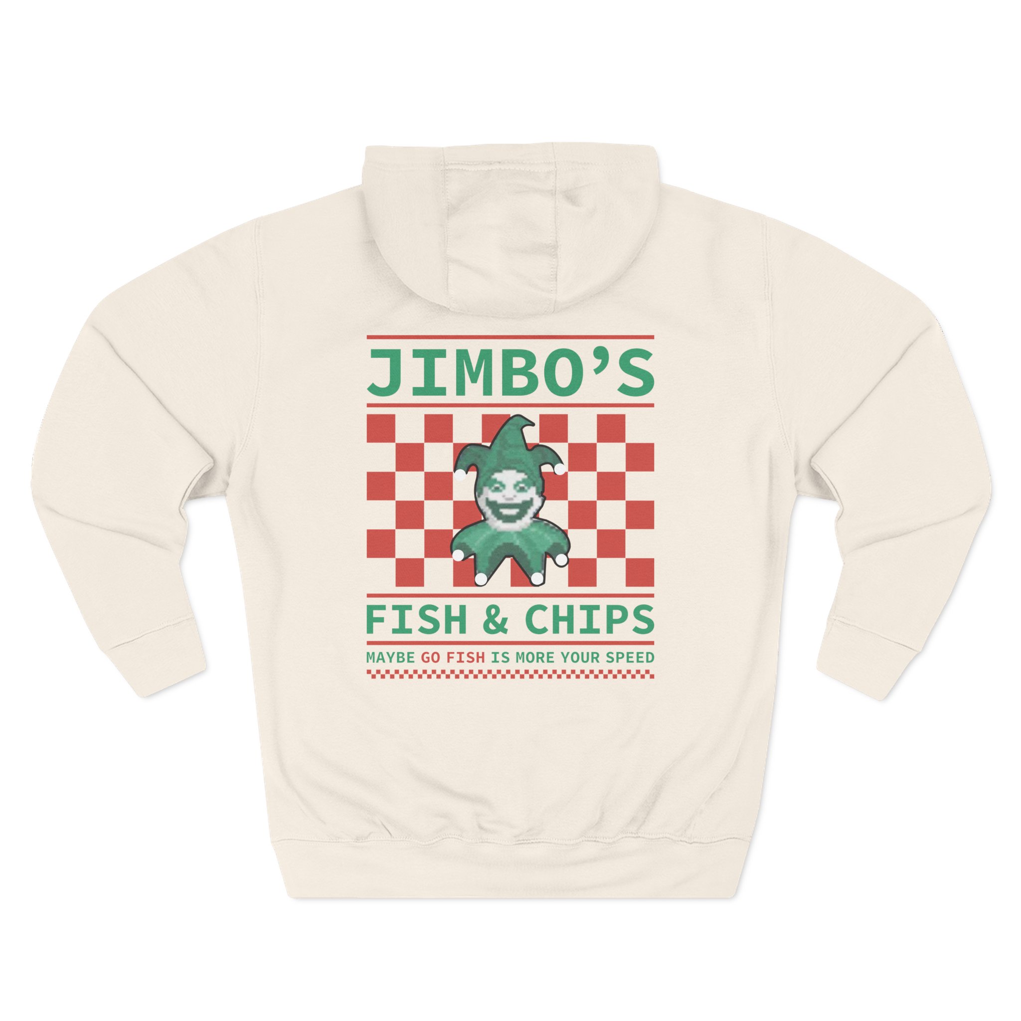 Balatro Jimbo’s Fish & Chips Three-Panel Fleece Hoodie