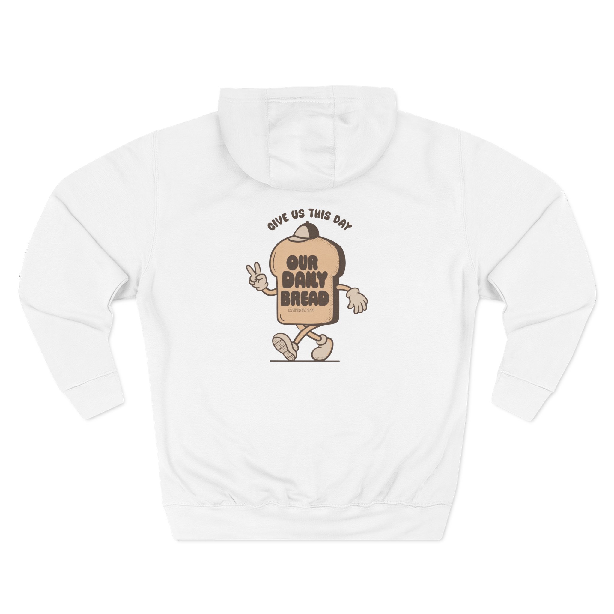Daily Bread Mushroom Three-Panel Fleece Hoodie