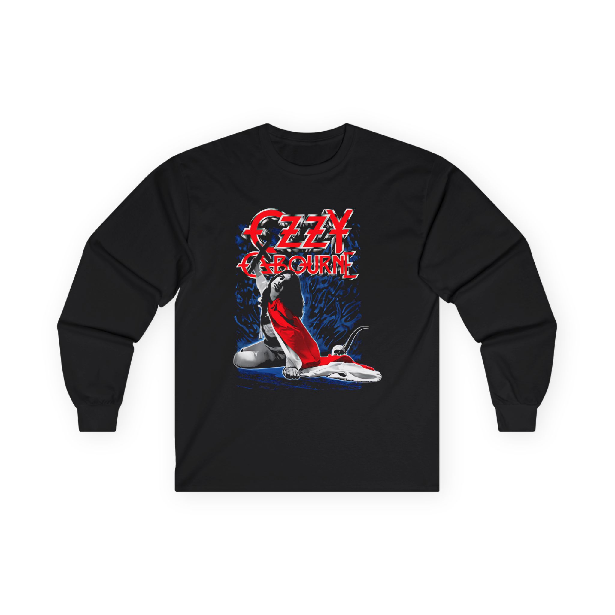 Ozzy Osbourne Blizzard of Ozz Rock & Roll Hall of Fame Unisex Ultra Cotton Long Sleeve Tee