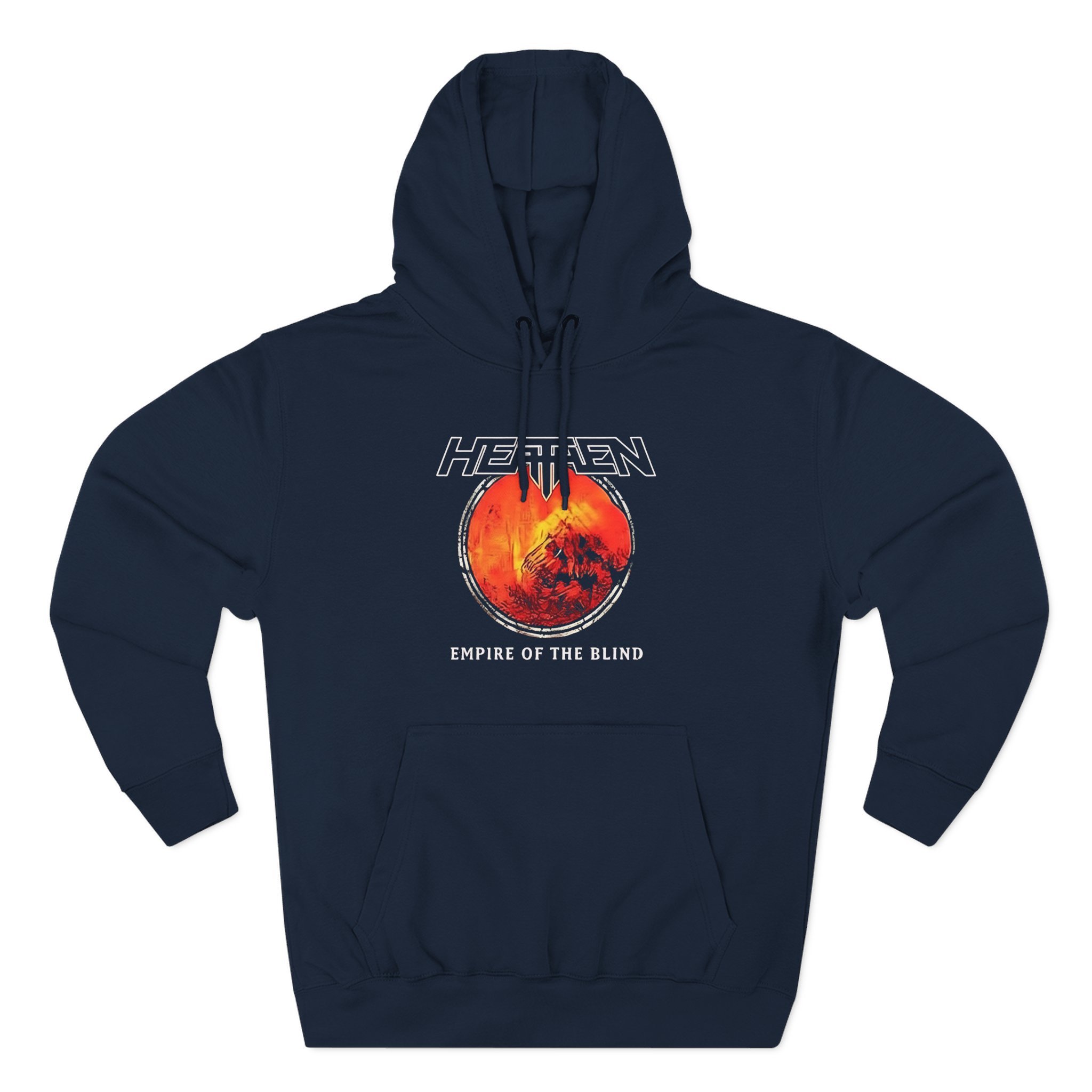 Heathen Empire of the Blind Australia Tour 2022 Three-Panel Fleece Hoodie