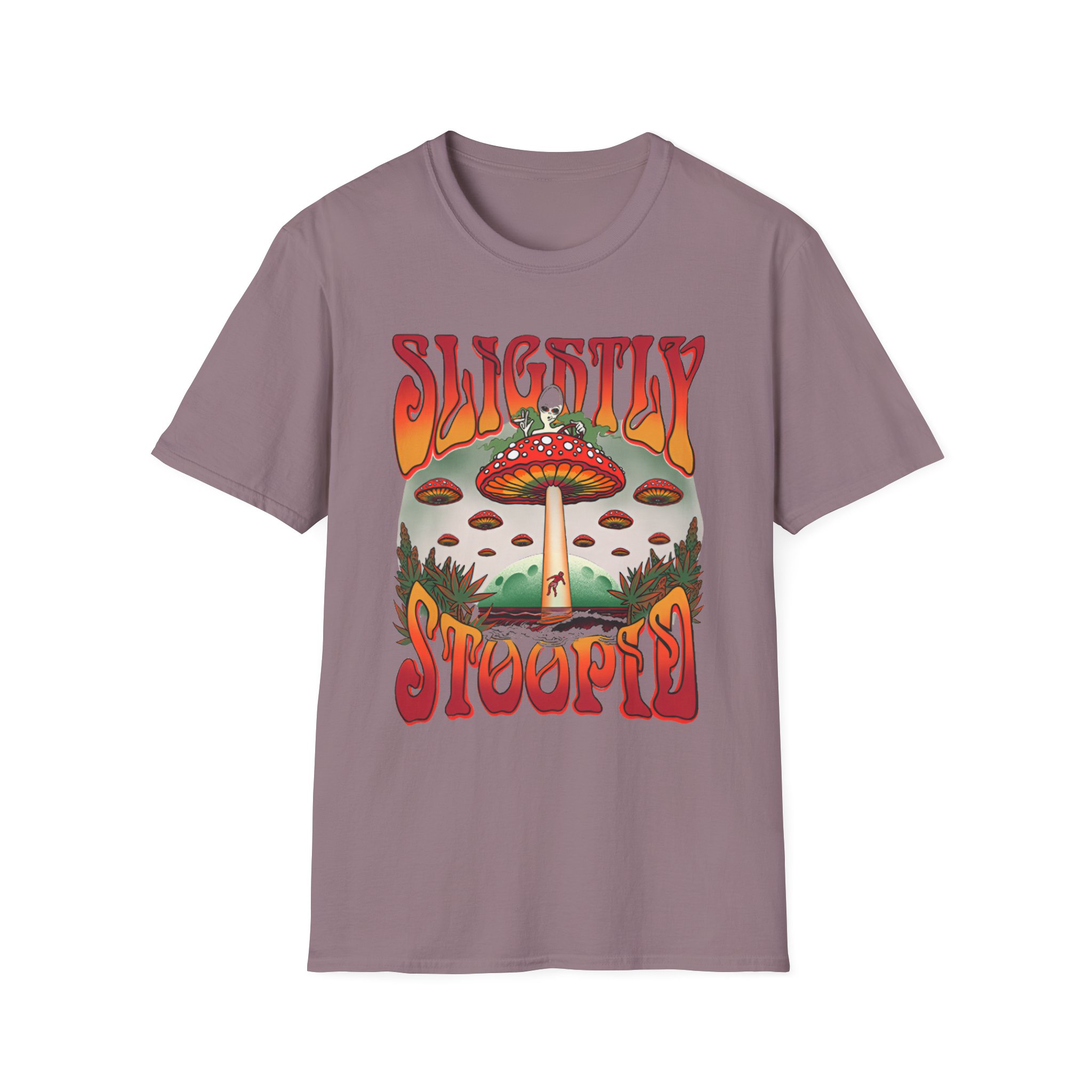 Slightly Stoopid Mushroom Ufo Unisex Softstyle T-Shirt