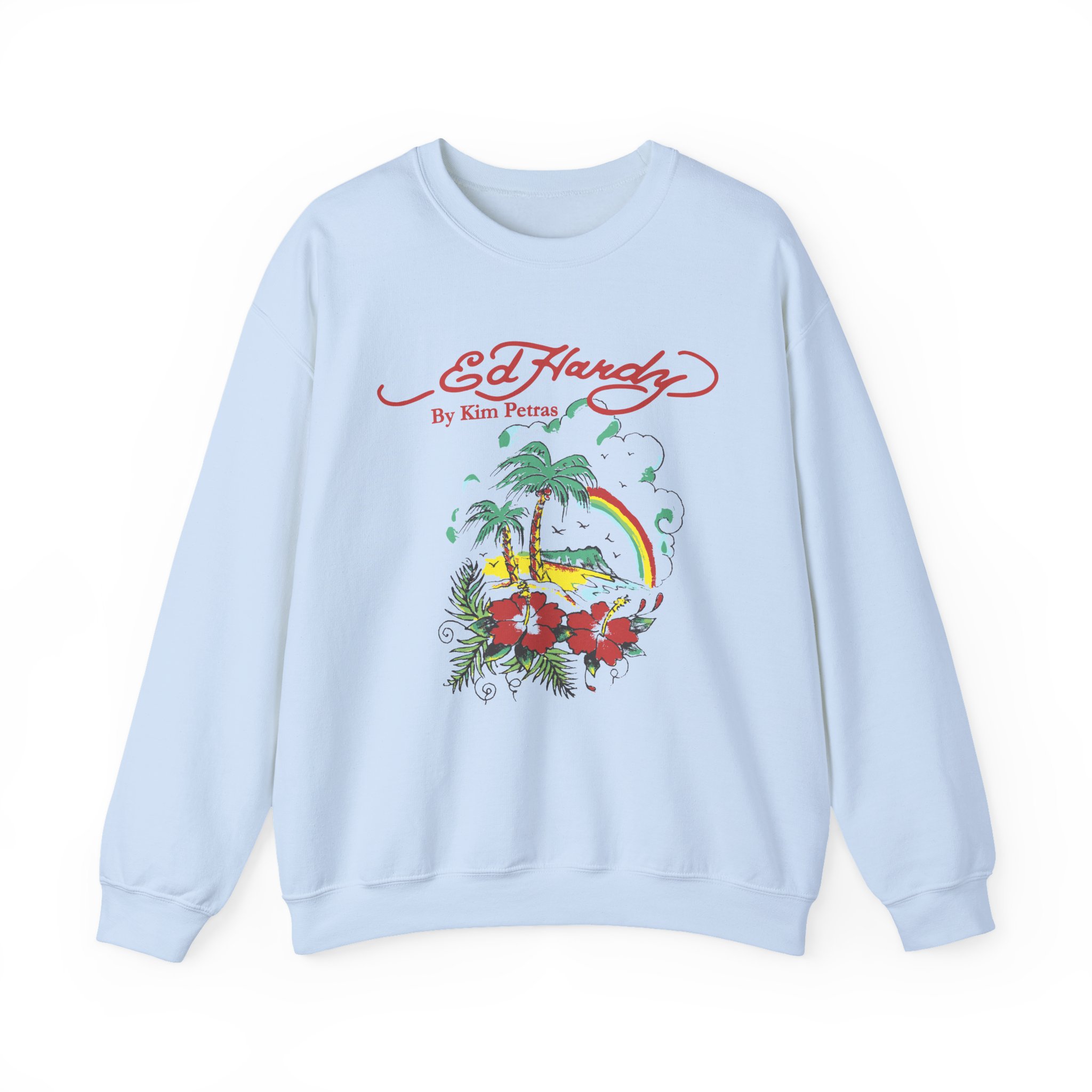 Kim Petras Tropical Scene Lettuce Unisex Heavy Blendâ„¢ Crewneck Sweatshirt