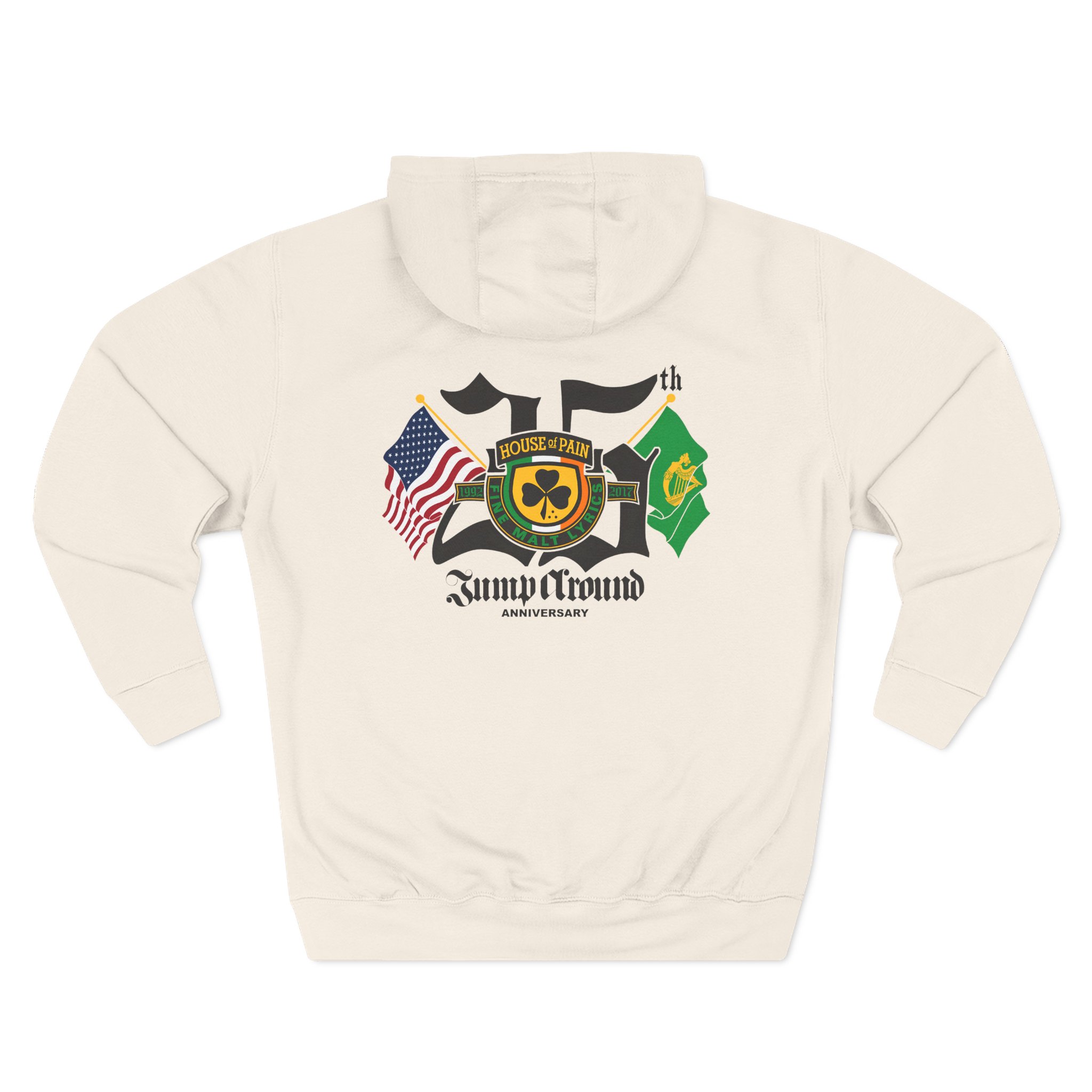 House of Pain Flags Three-Panel Fleece Hoodie