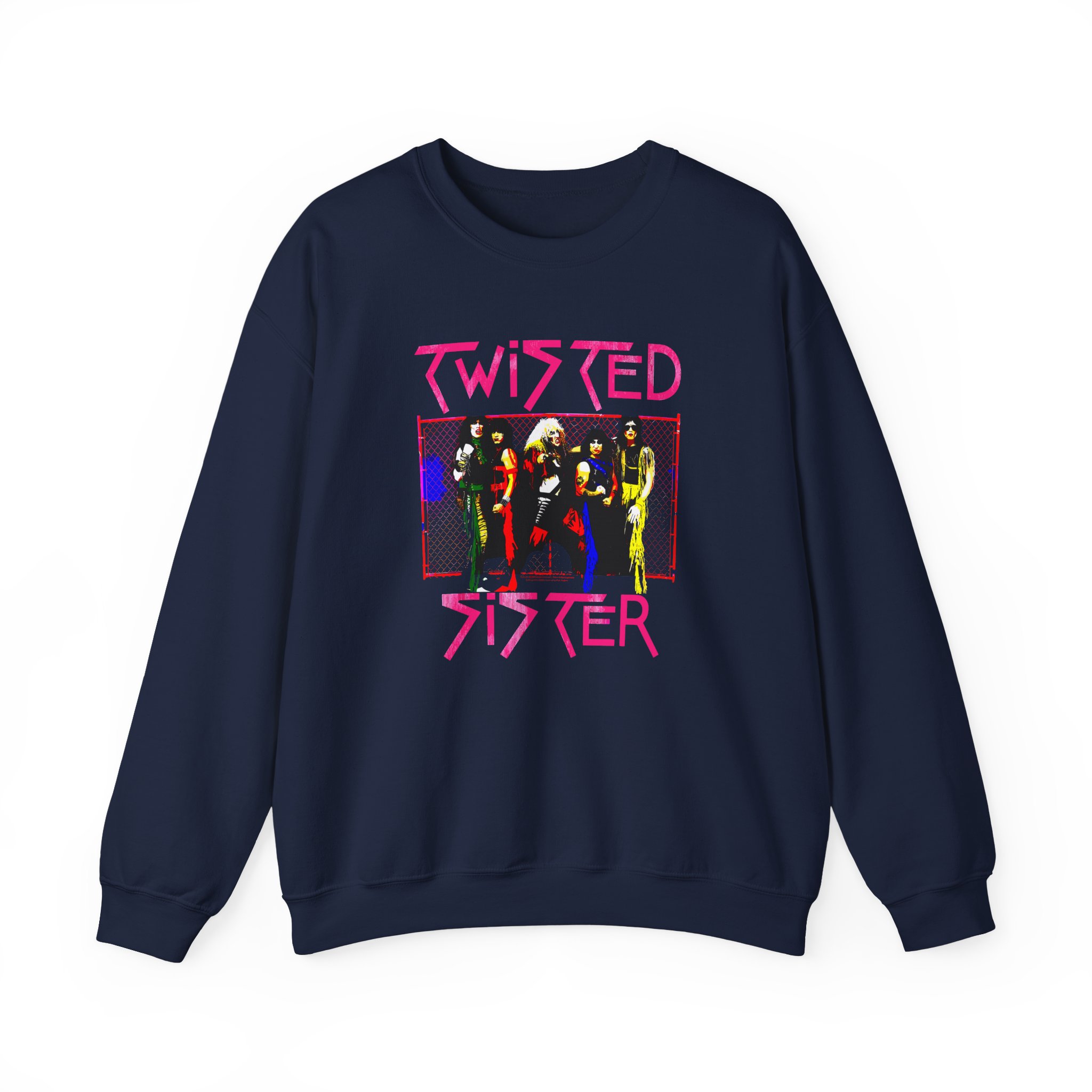 Vintage Group Photo Twisted Sister Unisex Heavy Blendâ„¢ Crewneck Sweatshirt