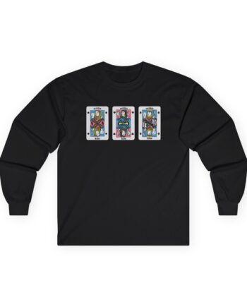 Middle Kids Playing Cards Unisex Ultra Cotton Long Sleeve Tee