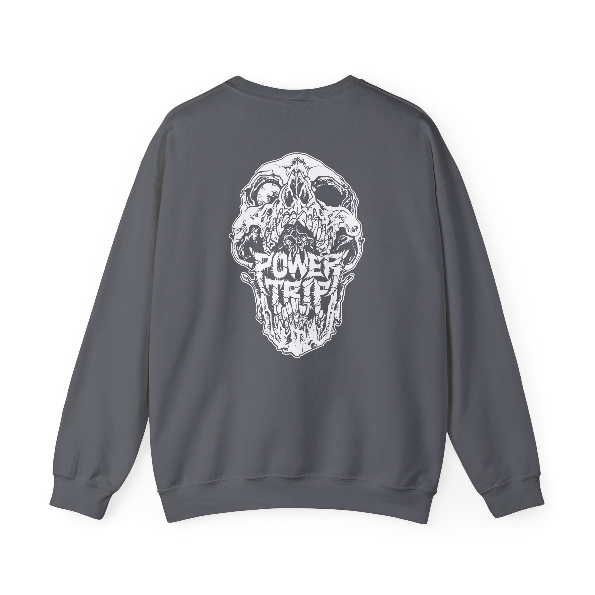 Power Trip Skull Unisex Heavy Blendâ„¢ Crewneck Sweatshirt