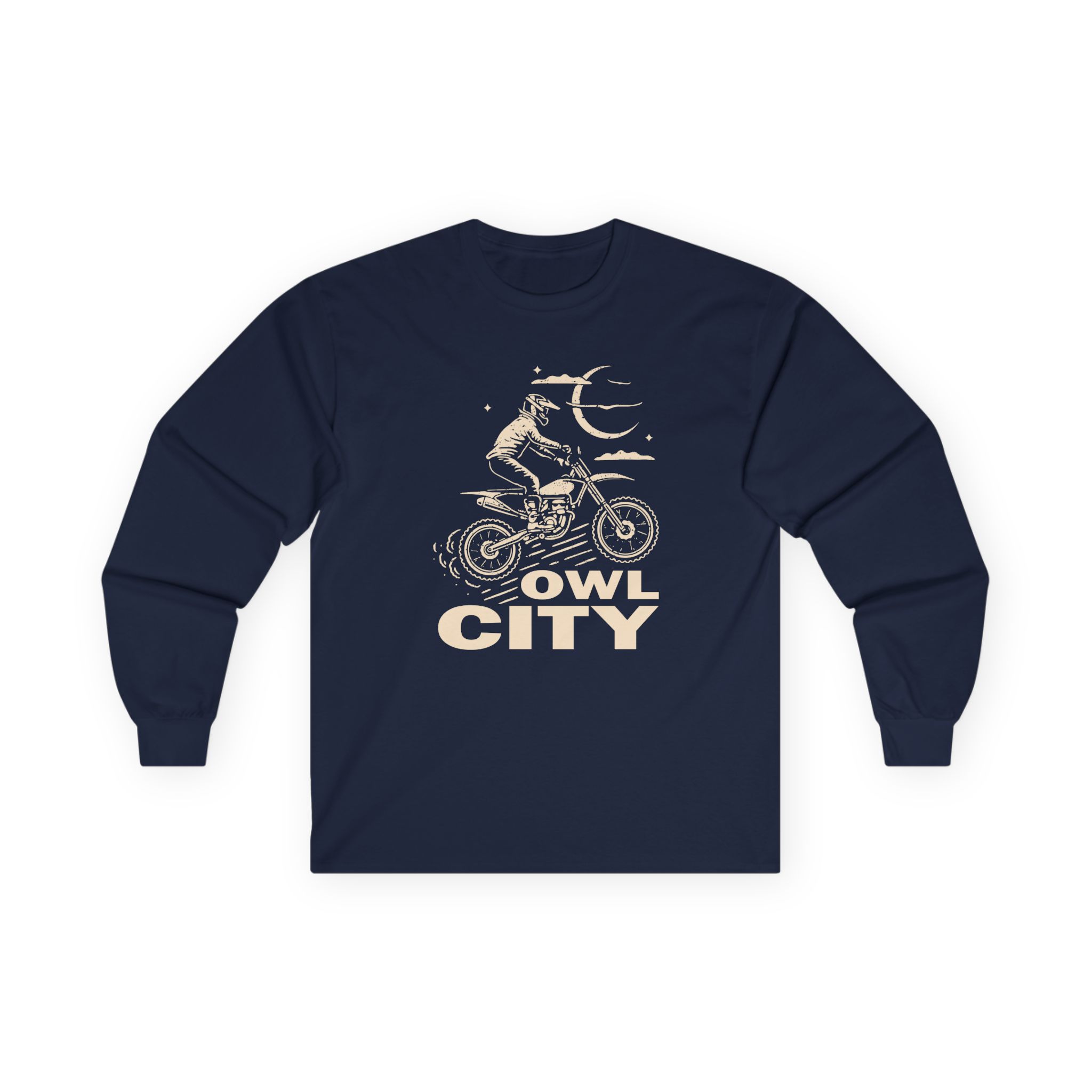 Owl City Motorcycle Puff Unisex Ultra Cotton Long Sleeve Tee