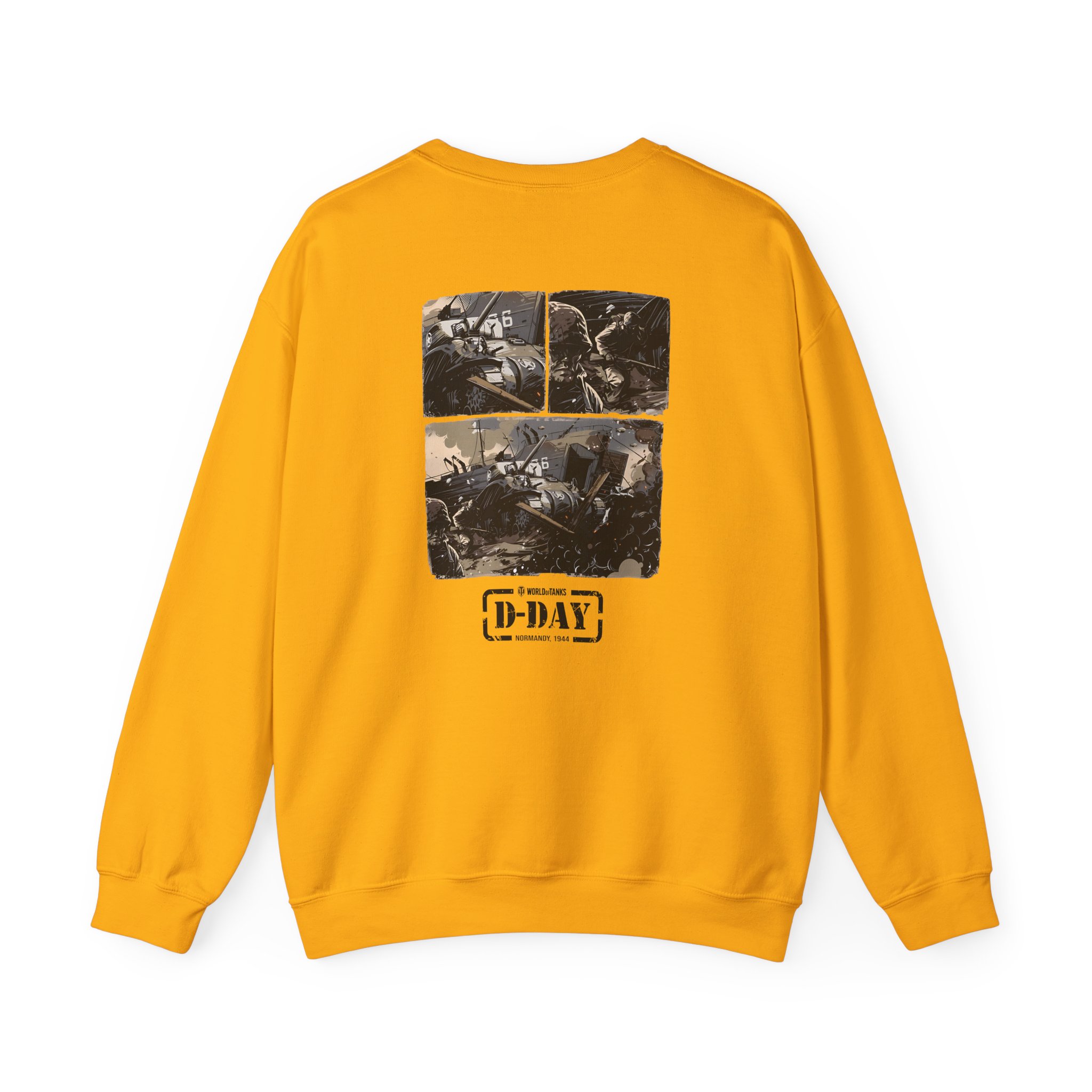 World of Tank Wot D-day Fury Storm Unisex Heavy Blendâ„¢ Crewneck Sweatshirt