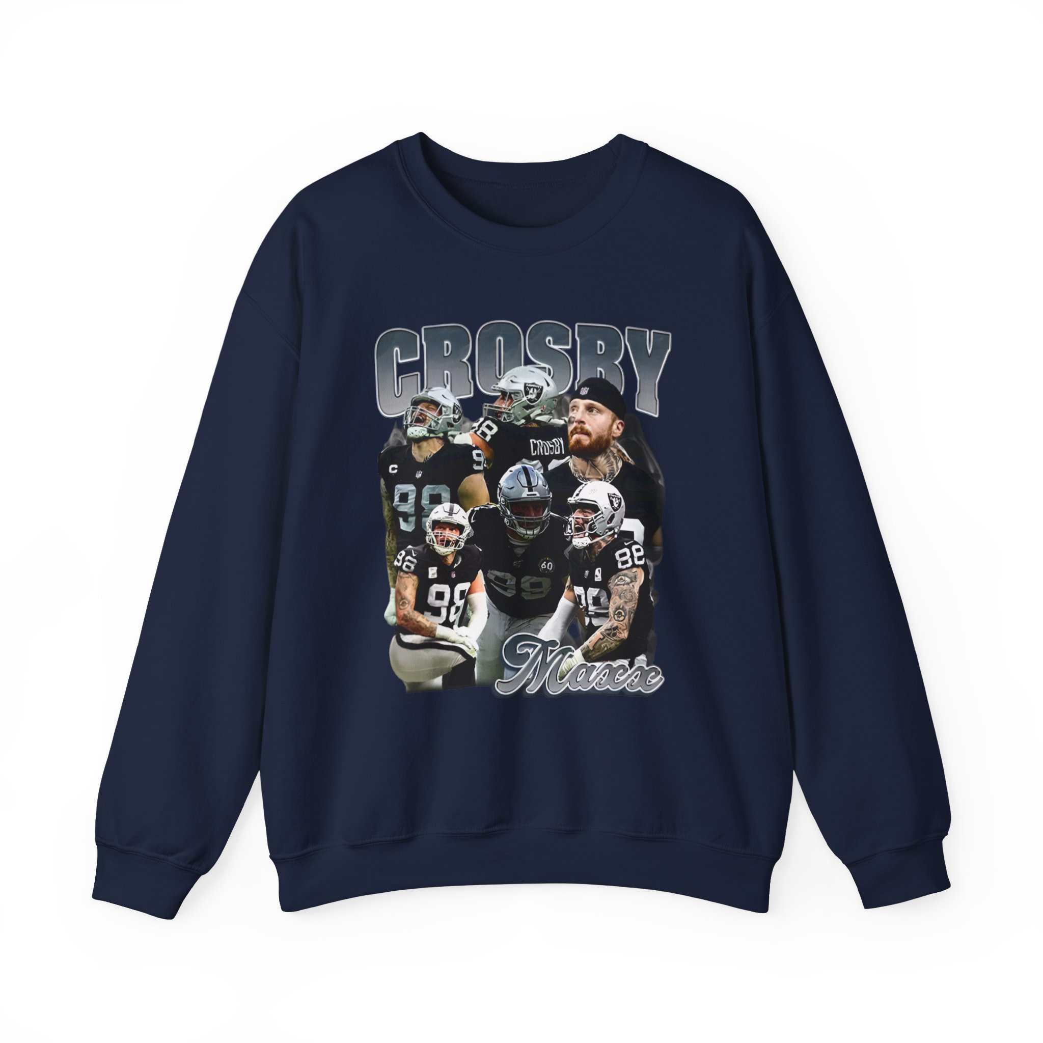 Maxx Crosby COLLAGE Unisex Heavy Blendâ„¢ Crewneck Sweatshirt