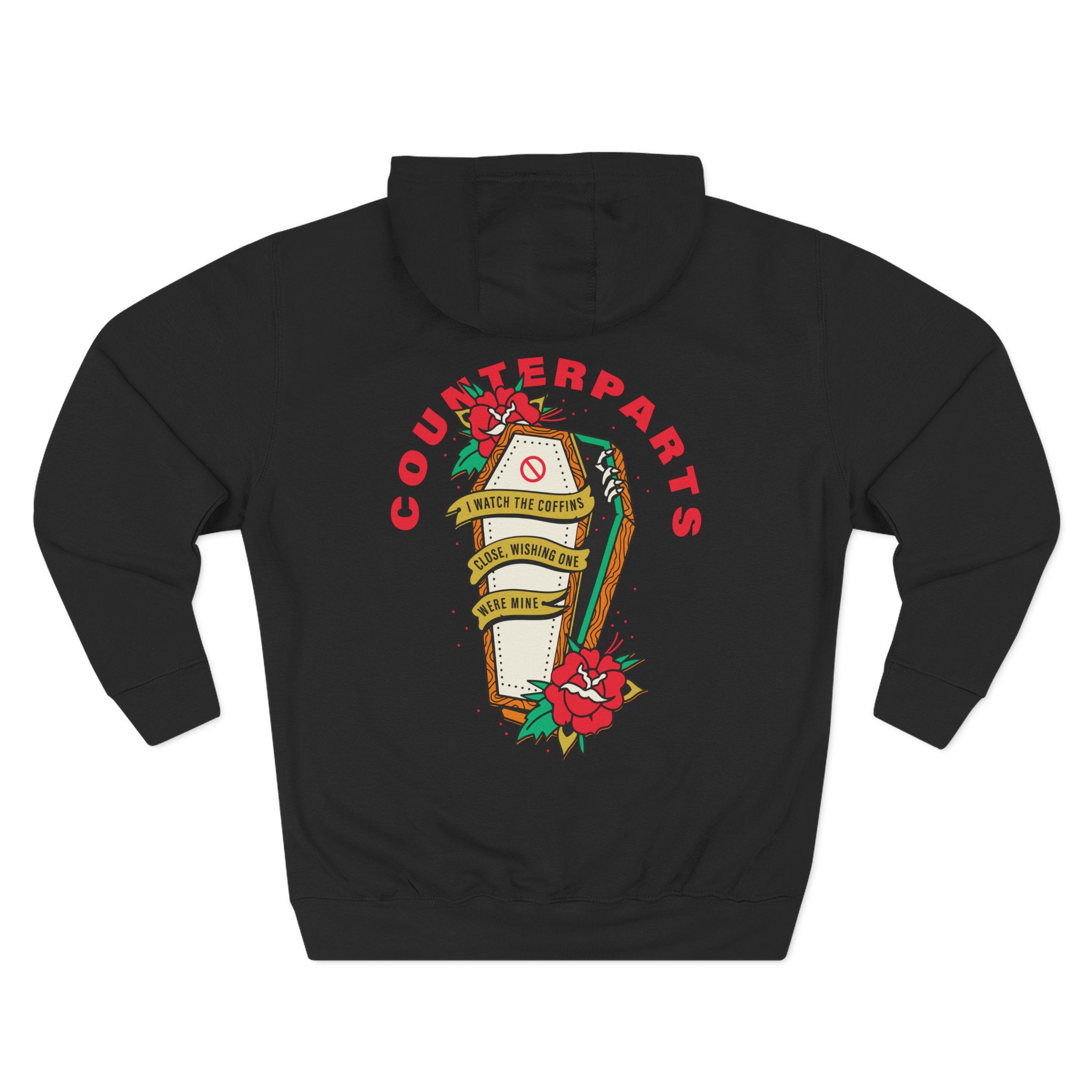 Counterparts Three-Panel Fleece Hoodie