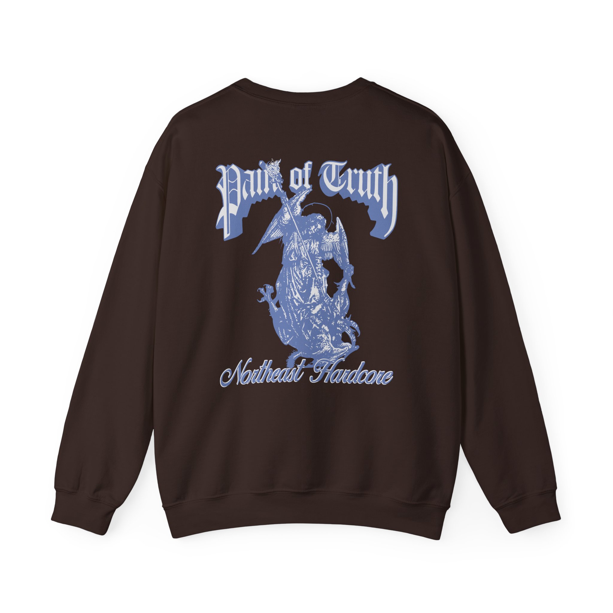 Pain of Truth Not Through Blood Unisex Heavy Blendâ„¢ Crewneck Sweatshirt