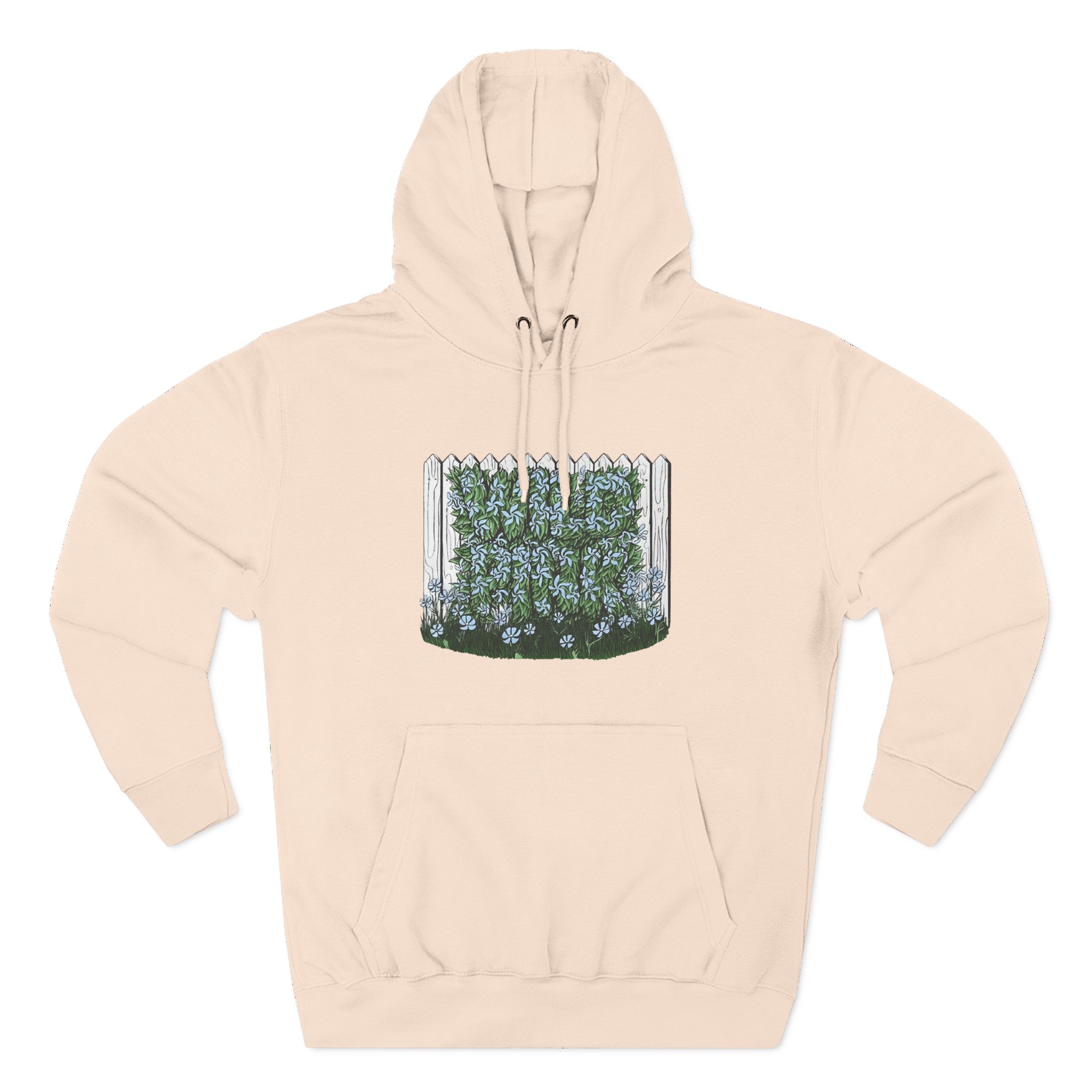 Wild Pink Three-Panel Fleece Hoodie
