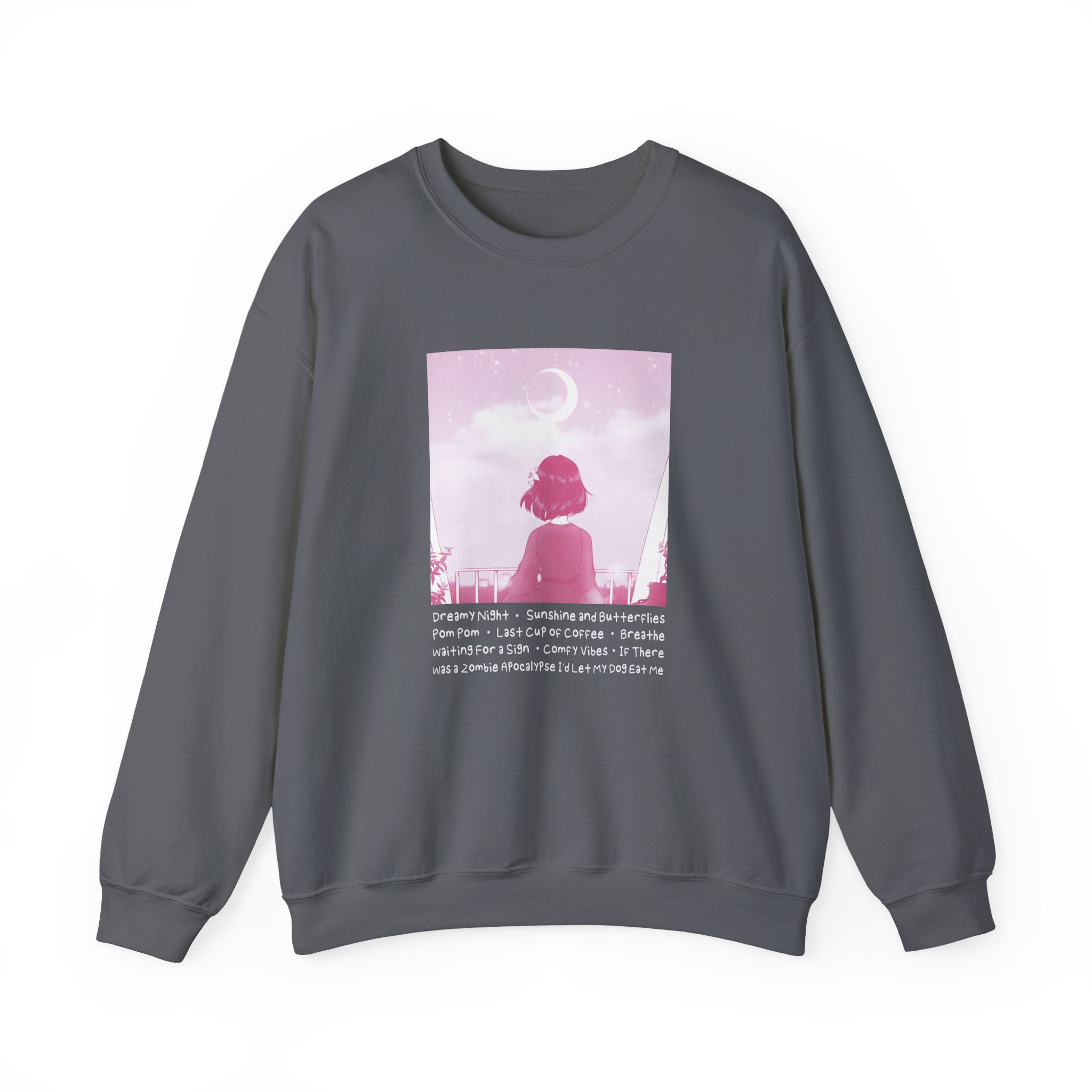 Lilypichu Dreamy Night Unisex Heavy Blendâ„¢ Crewneck Sweatshirt
