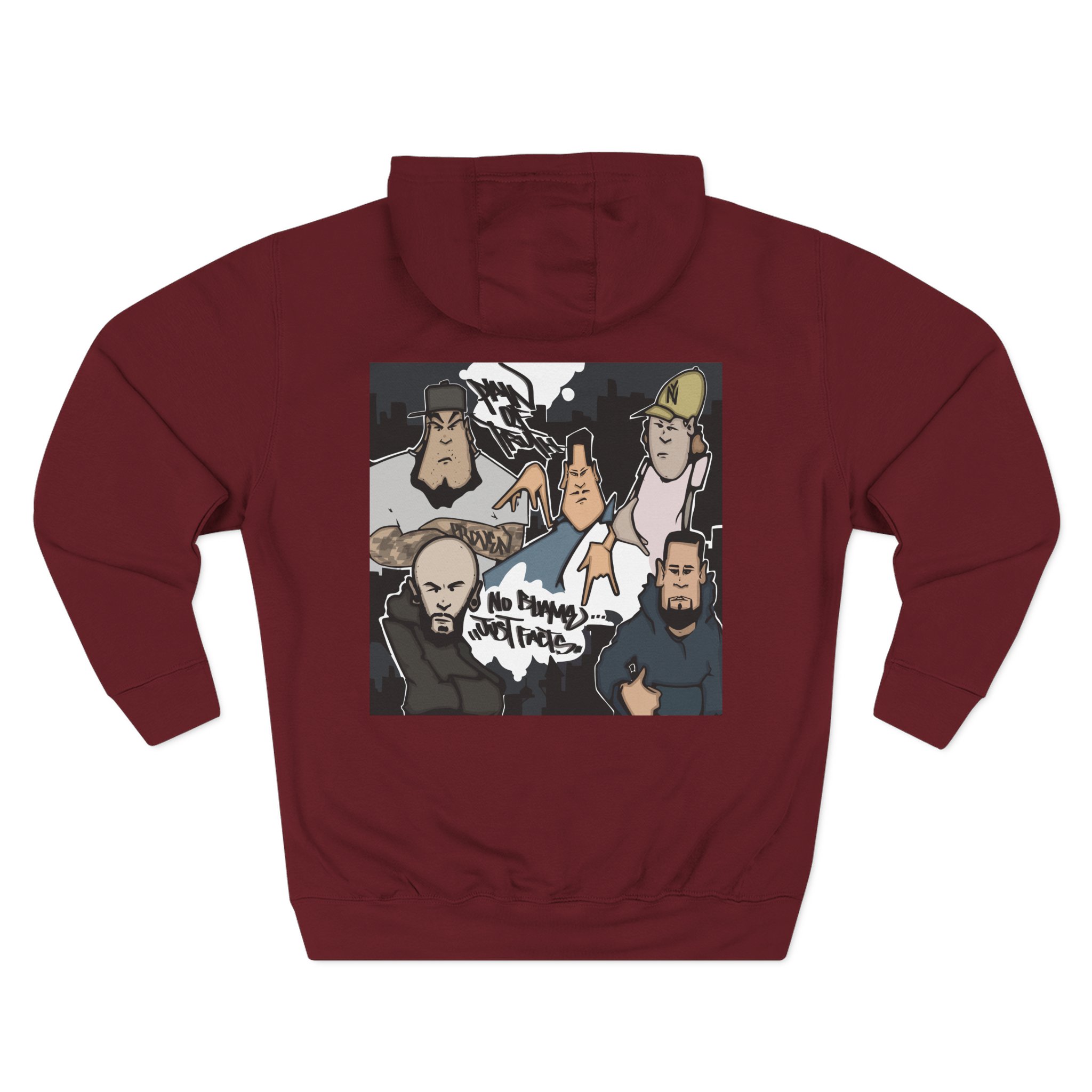 Pain of Truth No Blame...just Facts Three-Panel Fleece Hoodie