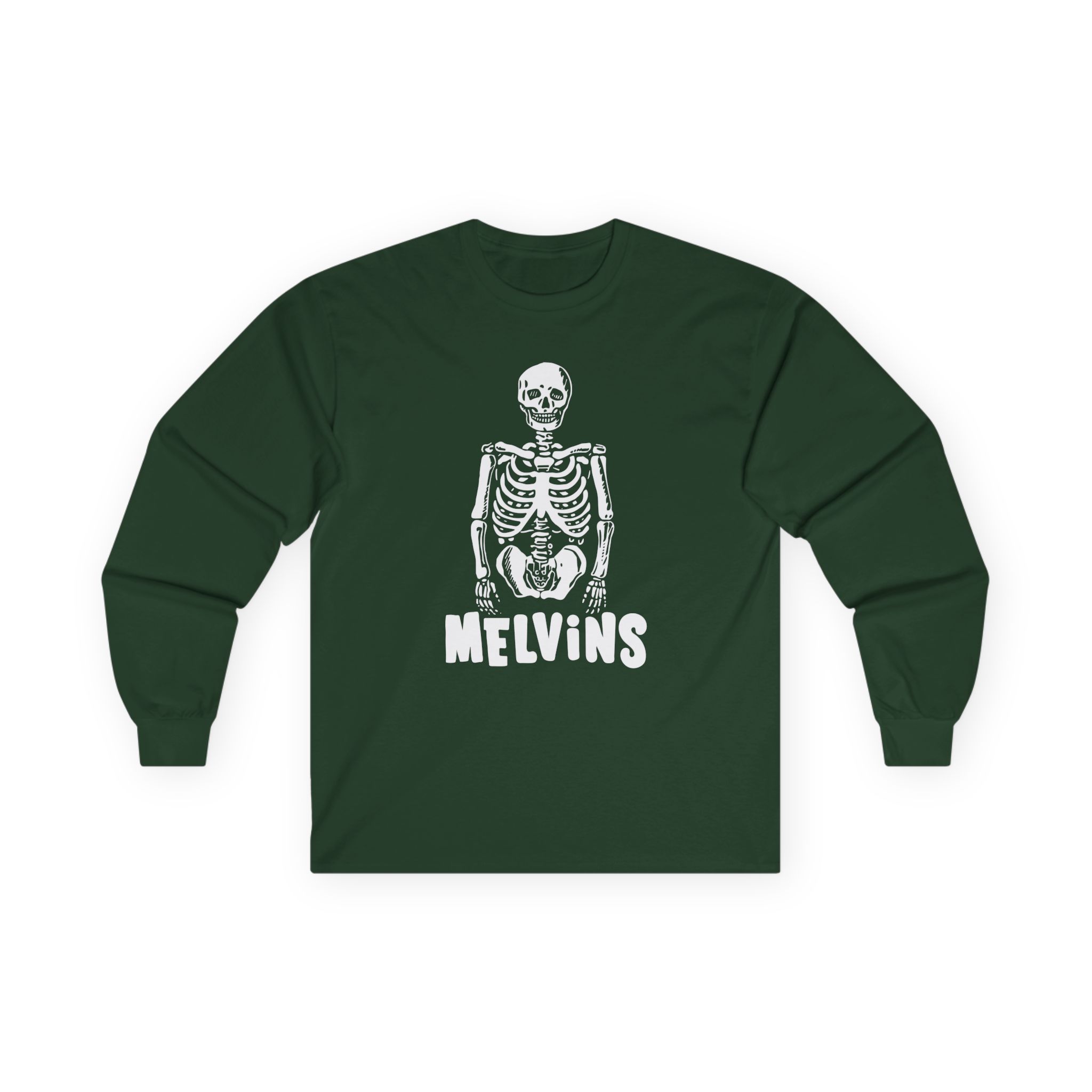 Melvins Skeleton Logo Unisex Ultra Cotton Long Sleeve Tee
