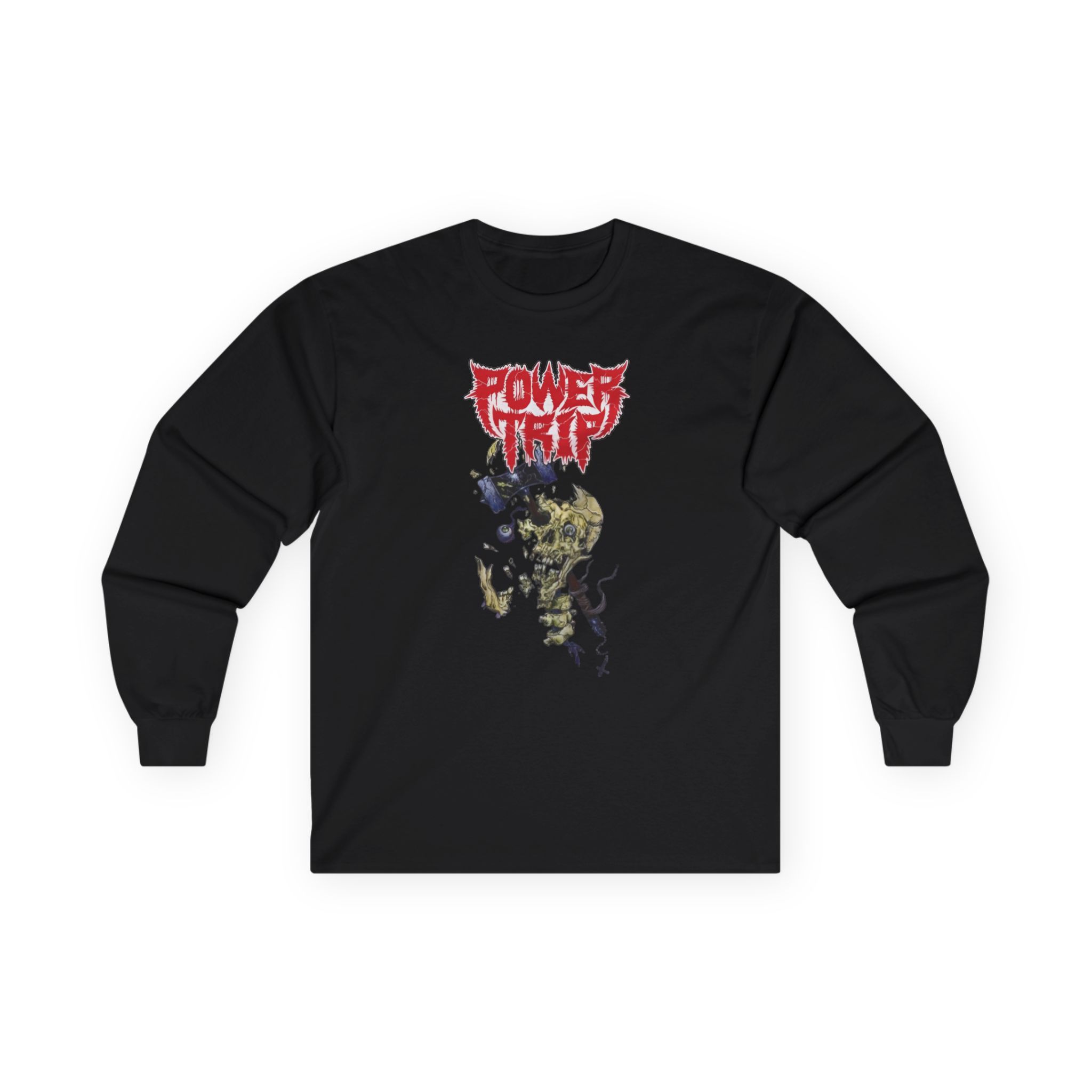 Power Trip Hammer Skull Unisex Ultra Cotton Long Sleeve Tee