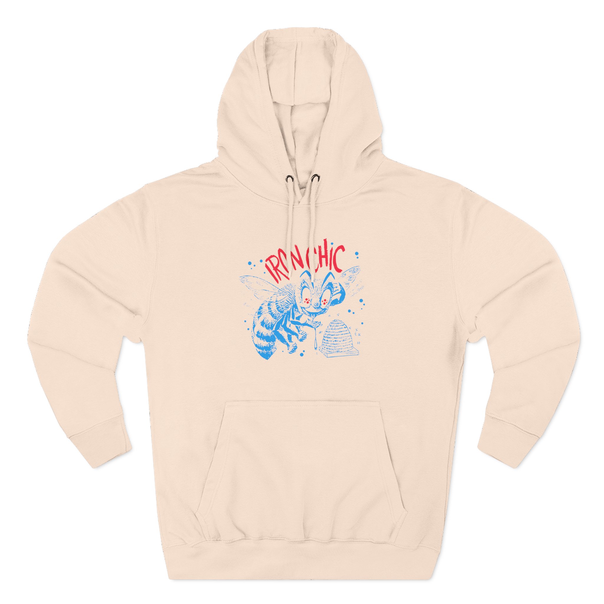 Iron Chic Bee Three-Panel Fleece Hoodie