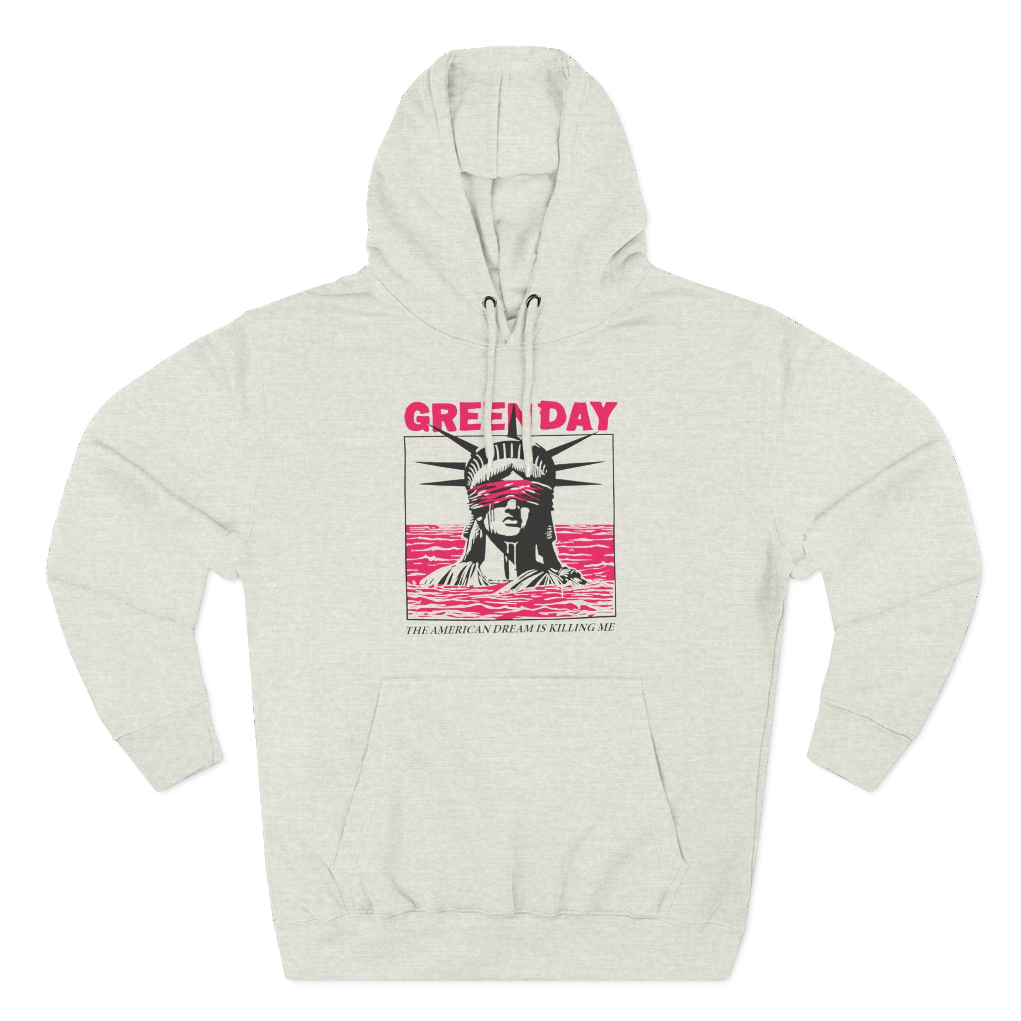 Green Day Lady Liberty Three-Panel Fleece Hoodie
