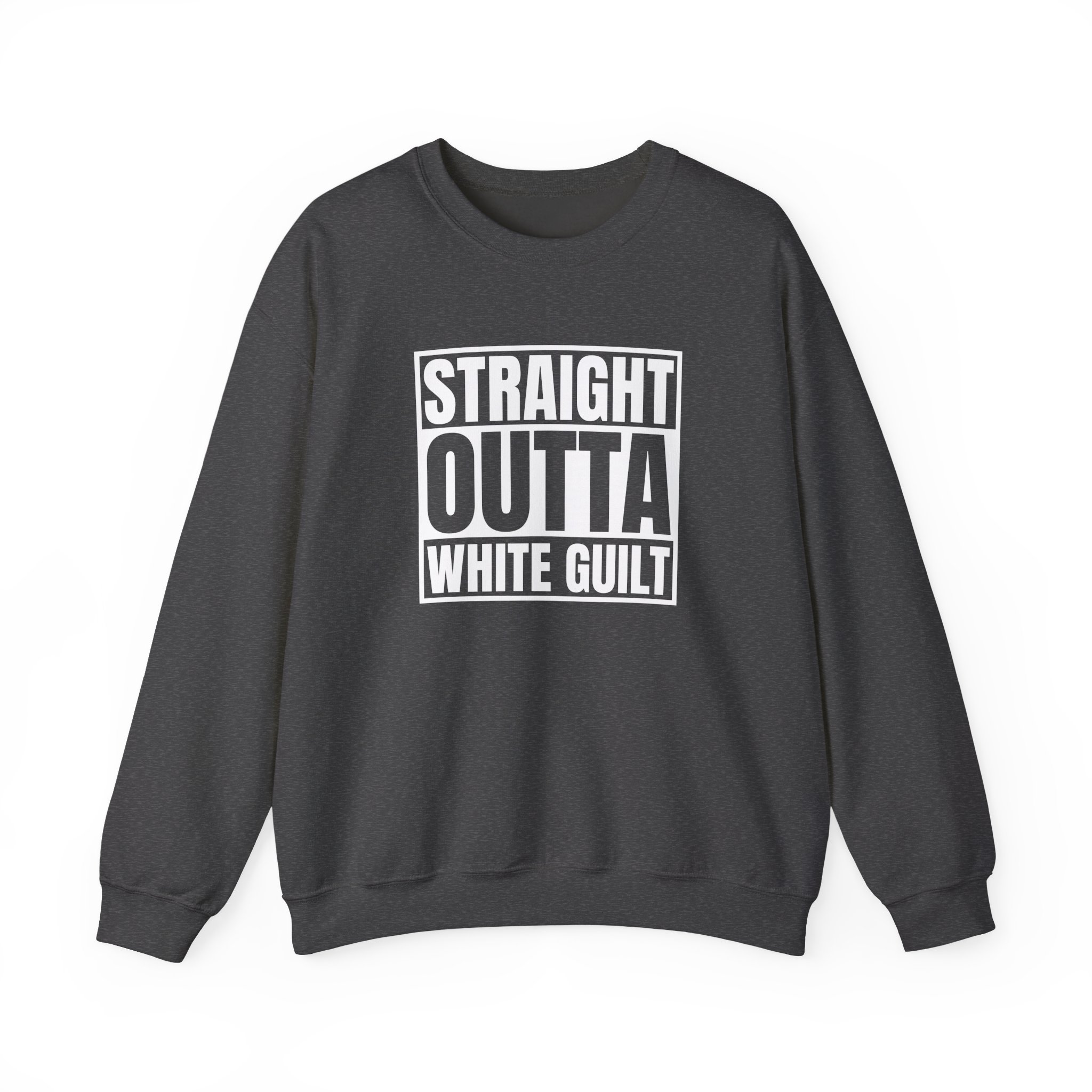 Upchurch Straight Outta White Guilt Unisex Heavy Blendâ„¢ Crewneck Sweatshirt