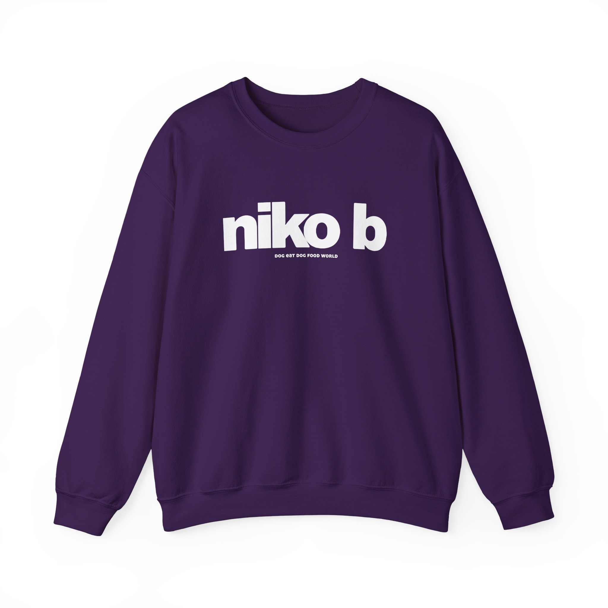 Niko B Dog Eat Dog Food World Unisex Heavy Blend Crewneck Sweatshirt