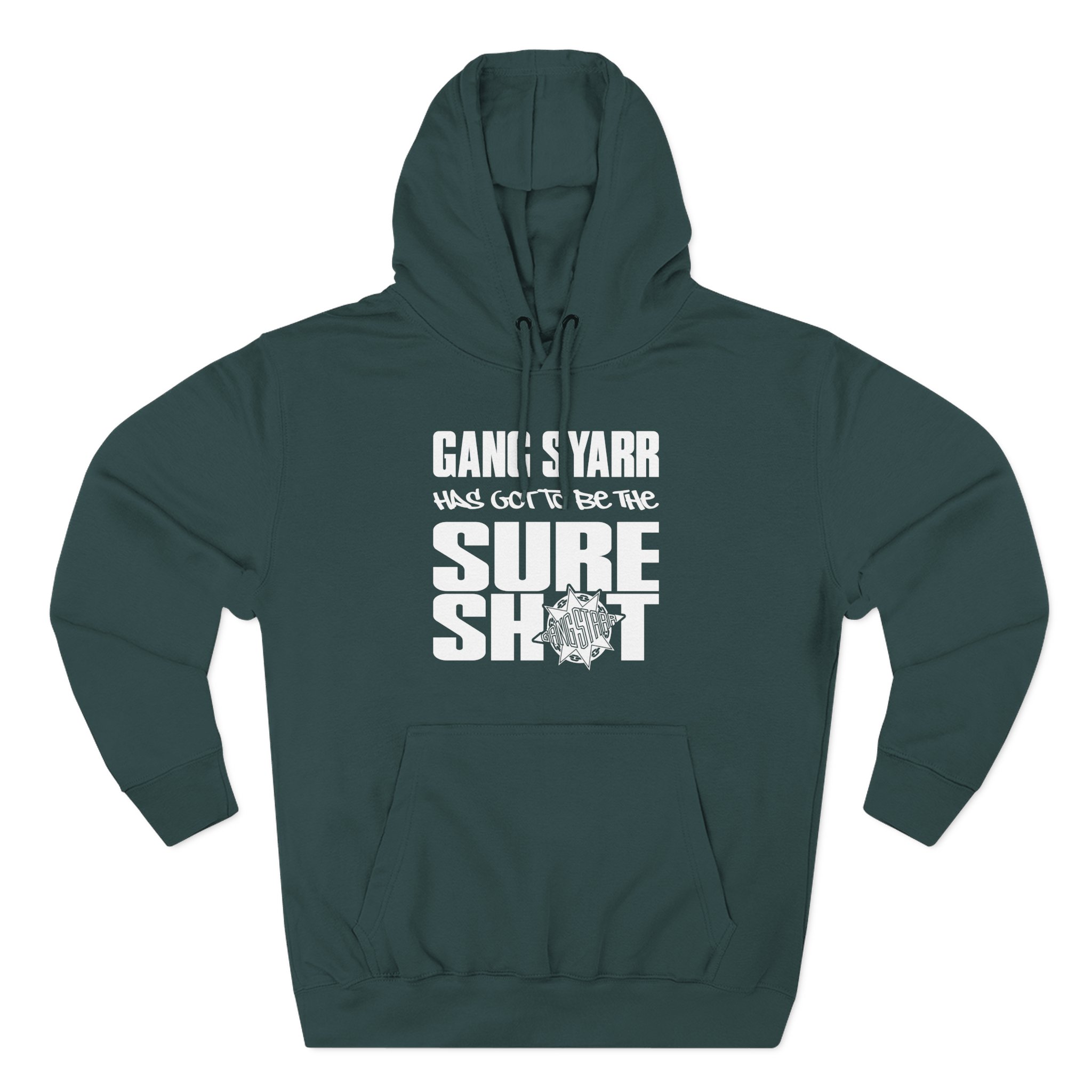 Gang Starr Has Got to Be Sure Shot Three-Panel Fleece Hoodie